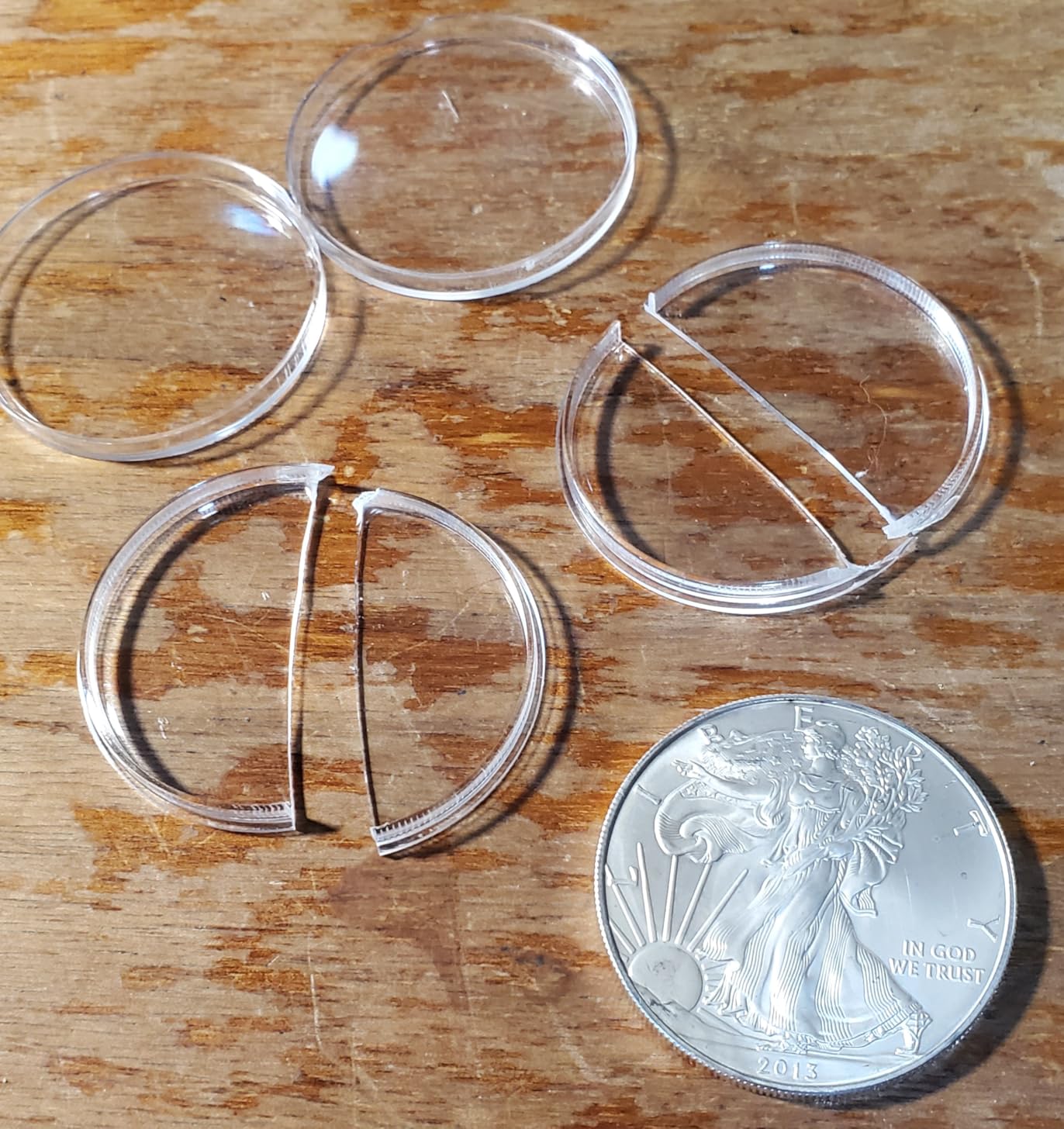 Utron 60P Clear Plastic Coin Capsules, Dollar Coin Holder, 40mm Silver Coin Storage for Collectors, Morgan Silver Dollar Coin Holders with Adjustable Gasket customer photo 2