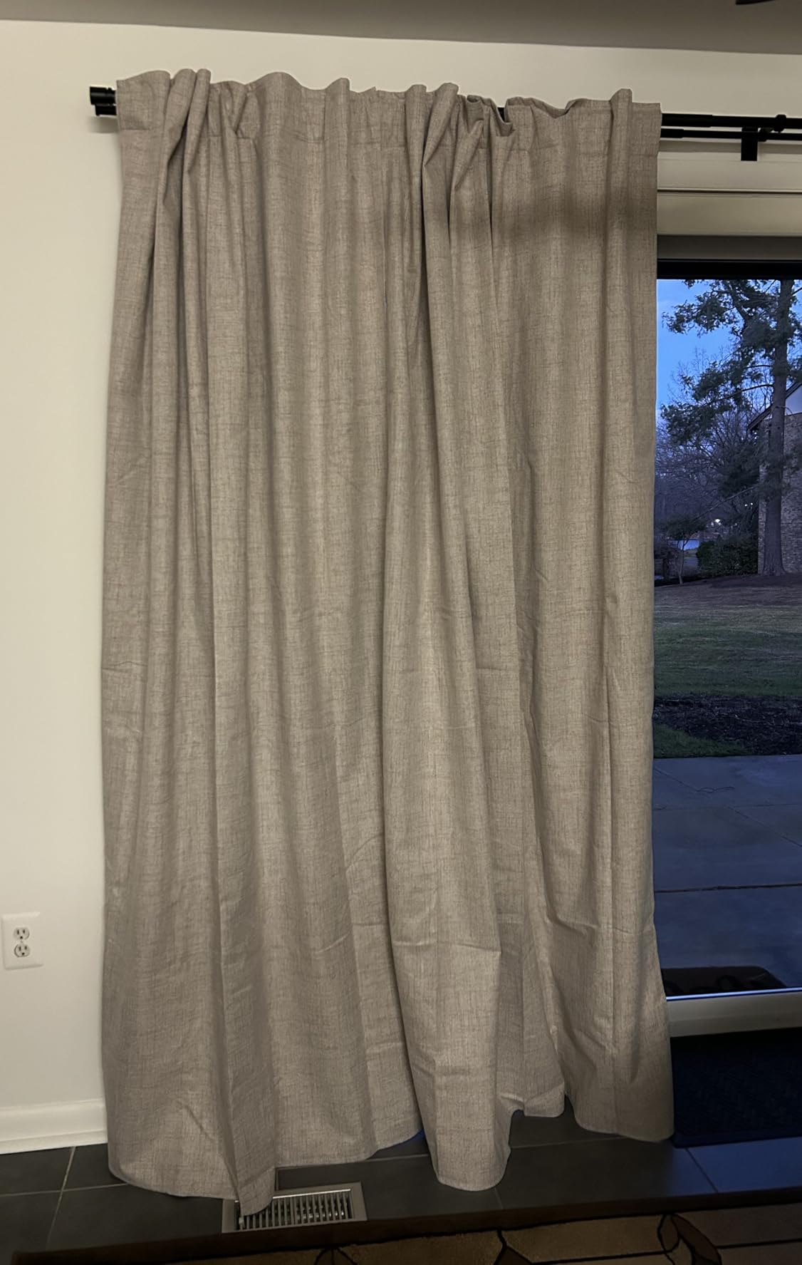 Natural 100% Blackout Linen Curtains 84