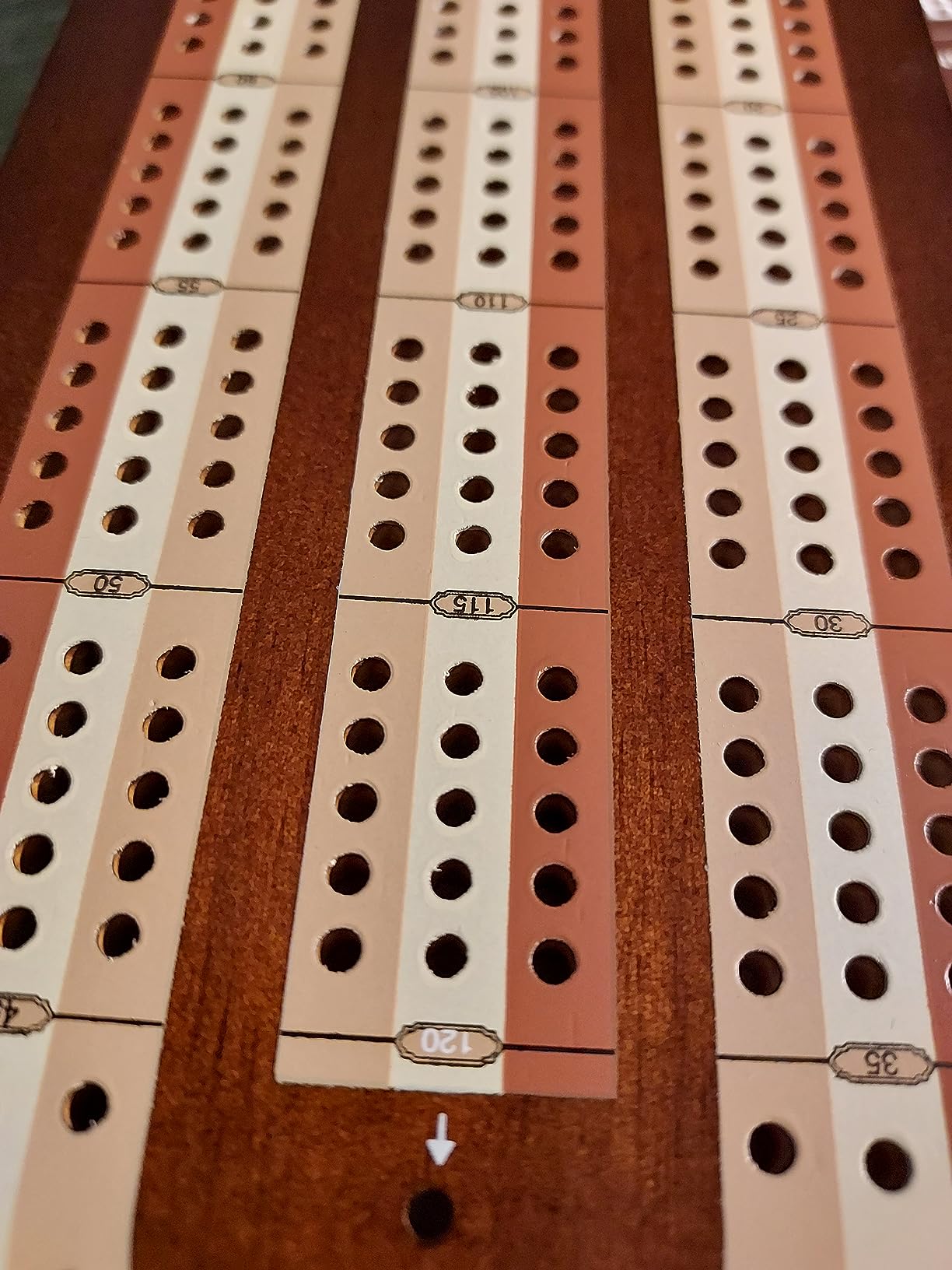 AMEROUS Wooden Cribbage Board Game Set with Magnetic Lock - Metal Pegs - 2 Playing Cards - Continuous 3 Track Board - Larger Storage Area, Travel Portable Cribbage Game Sets for Family customer photo 2