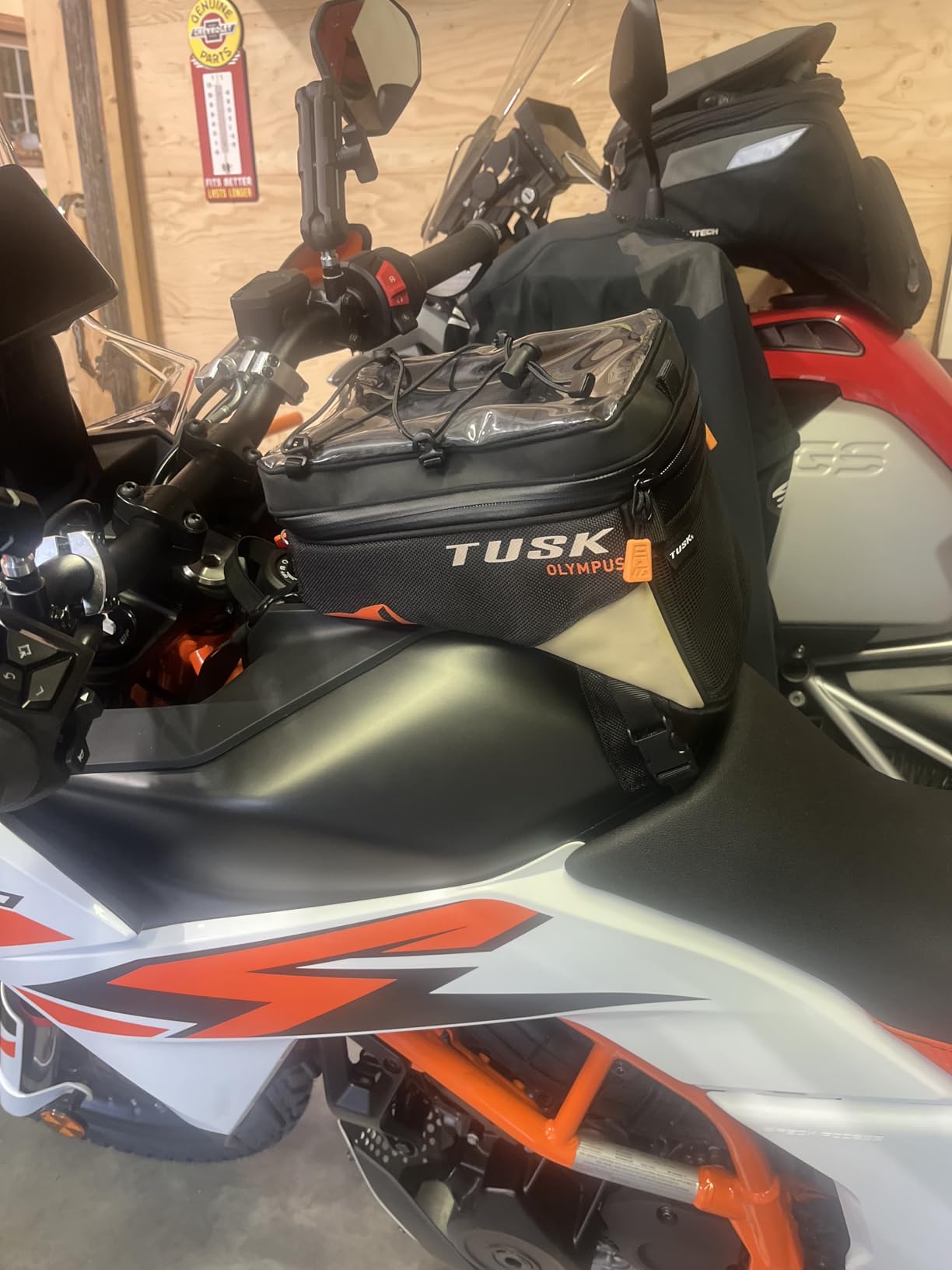 Tusk Olympus Large Tank Bag Black/Tan Durable Off-Road Motorcycle Storage Bag with Multiple Compartments and Secure Mounting customer photo 1