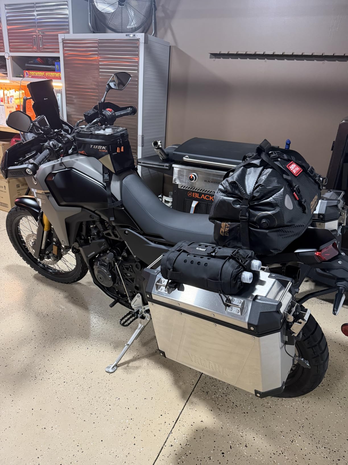 Tusk Olympus Large Tank Bag Black/Tan Durable Off-Road Motorcycle Storage Bag with Multiple Compartments and Secure Mounting customer photo 2