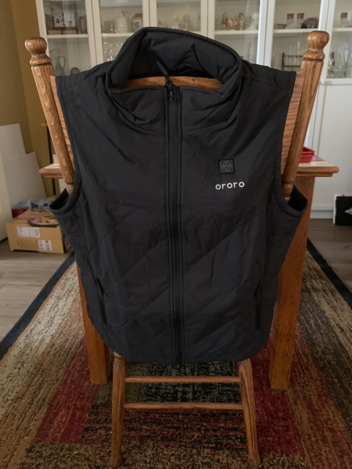 Men's Quilted Heated Vest, Lightweight Heated Vest with Battery customer photo 1