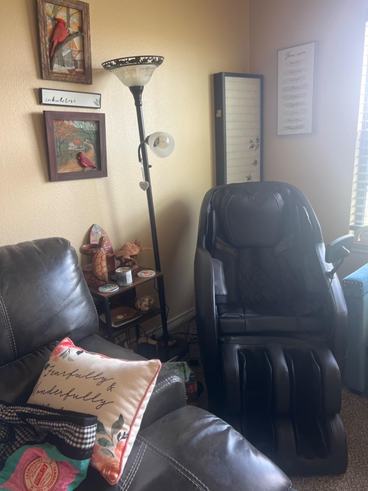 Mazzup Massage Chair Full Body with Heat, Full Body Zero Gravity Shiatsu Massage Chair, Kneading Recliner w/ 20 Auto Modes, Foot Massage, Bluetooth, USB Charging Port, Touch Screen Controller customer photo 2