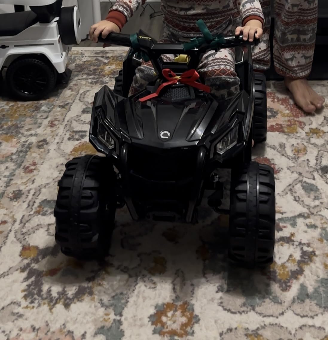 Best Choice Products 6V Kids Ride On Toy, 4-Wheeler Quad ATV Play Car w/ 1.8MPH Max Speed, Treaded Tires, Rubber Handles, Push-Button Accelerator - Black customer photo 2