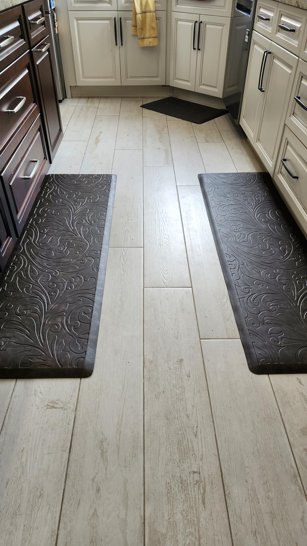 Kitchen Mat Cushioned Anti-Fatigue Comfort Standing Mat Rug for Home,Office | Waterproof Non-Slip Ergonomic Comfort Rug for Sink,Laundry,Desk 17.3