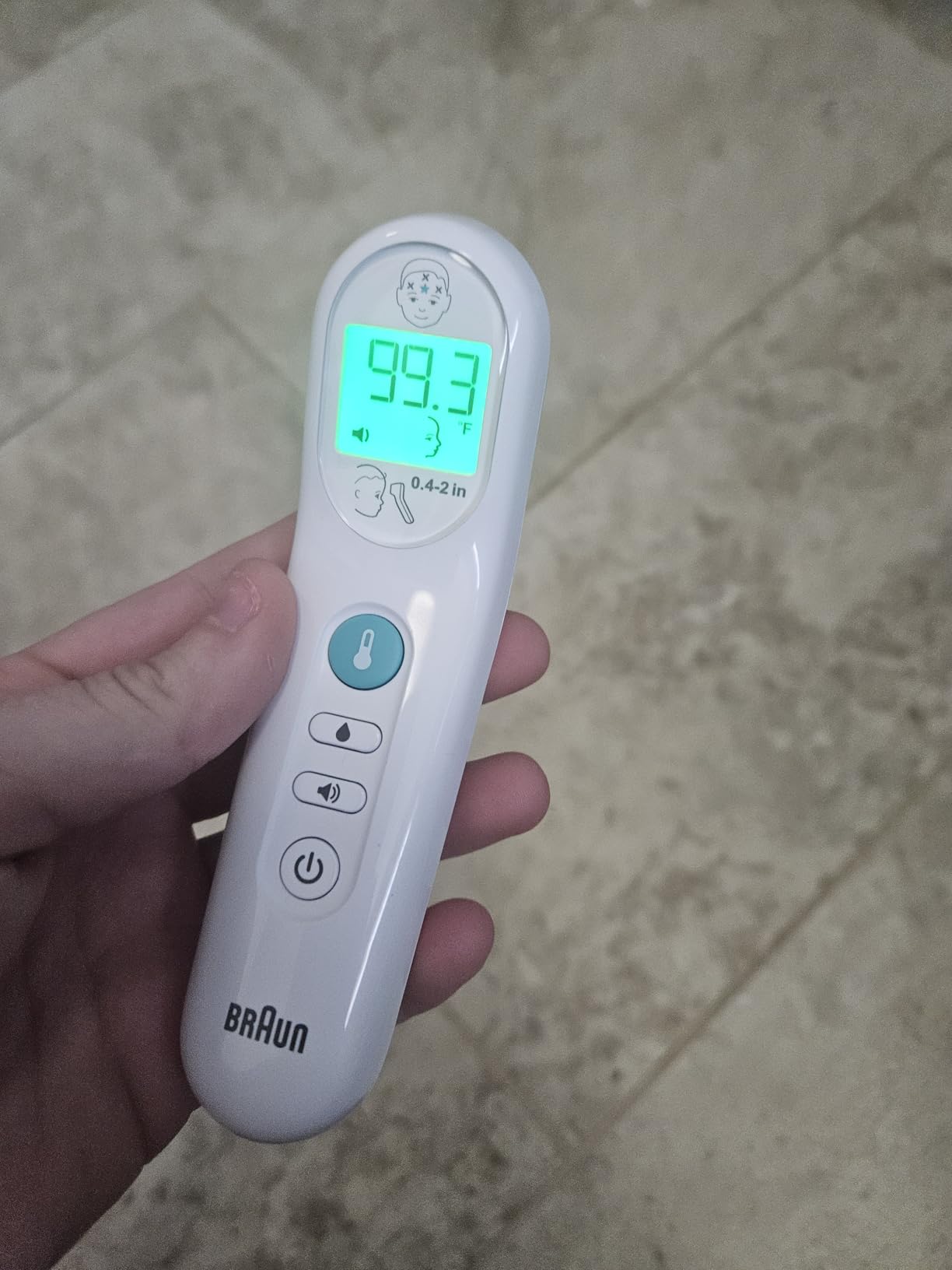 Braun No Touch 3-in-1 Thermometer for Adults, Kids, Babies | Measure Forehead, Liquid, Food Temps, Adult & Baby Thermometer, Professional Accuracy, Color Coded Fever Guidance customer photo 2