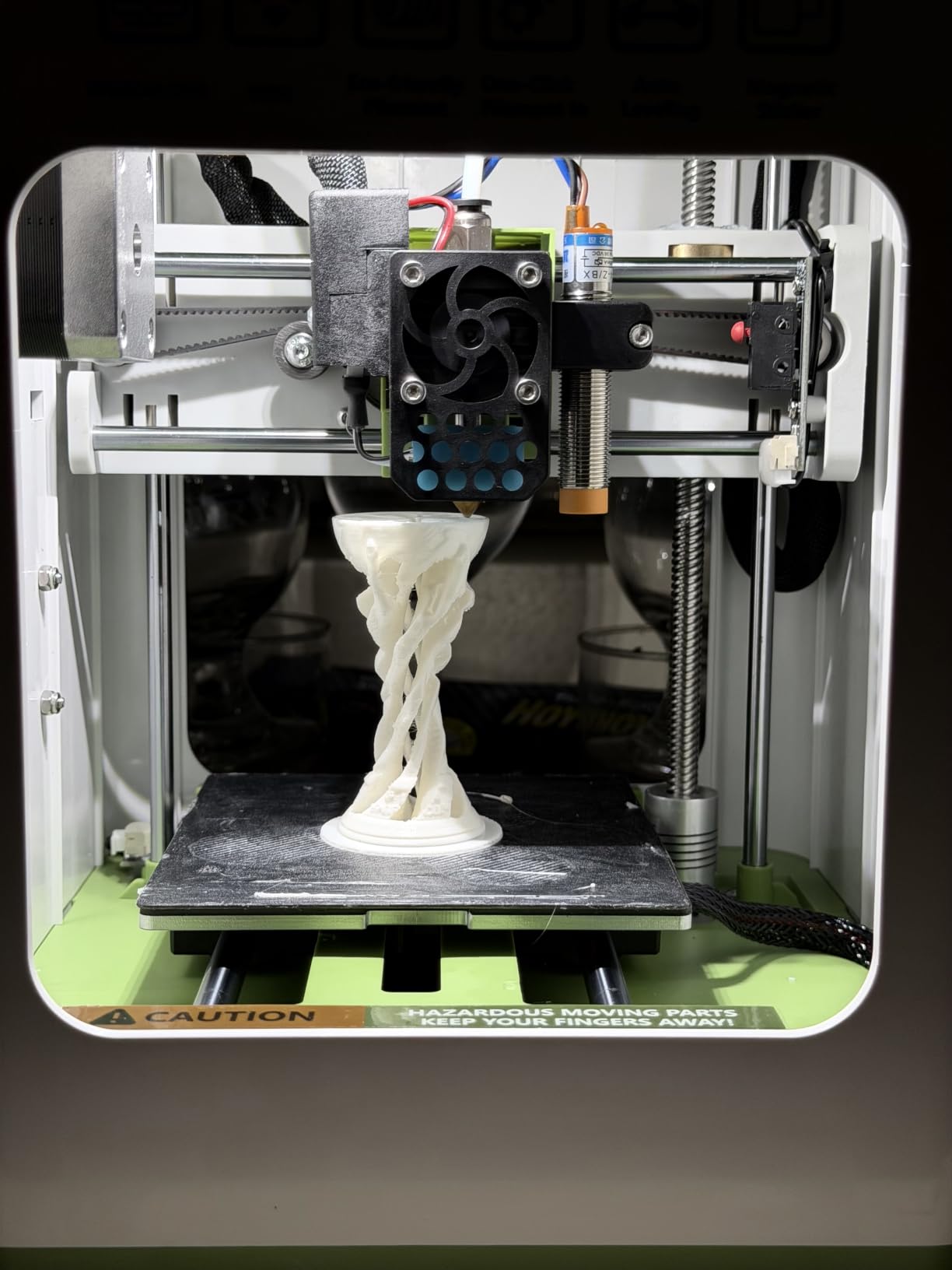 TINA2S Fully Assembled Mini 3D Printer for Kids and Beginners, Starter Kit | Auto Leveling 3D Printing Machine, 10M PLA Filament, SD Card, WiFi Home Printer Compatible with Mac, Windows, Linux - Green customer photo 1