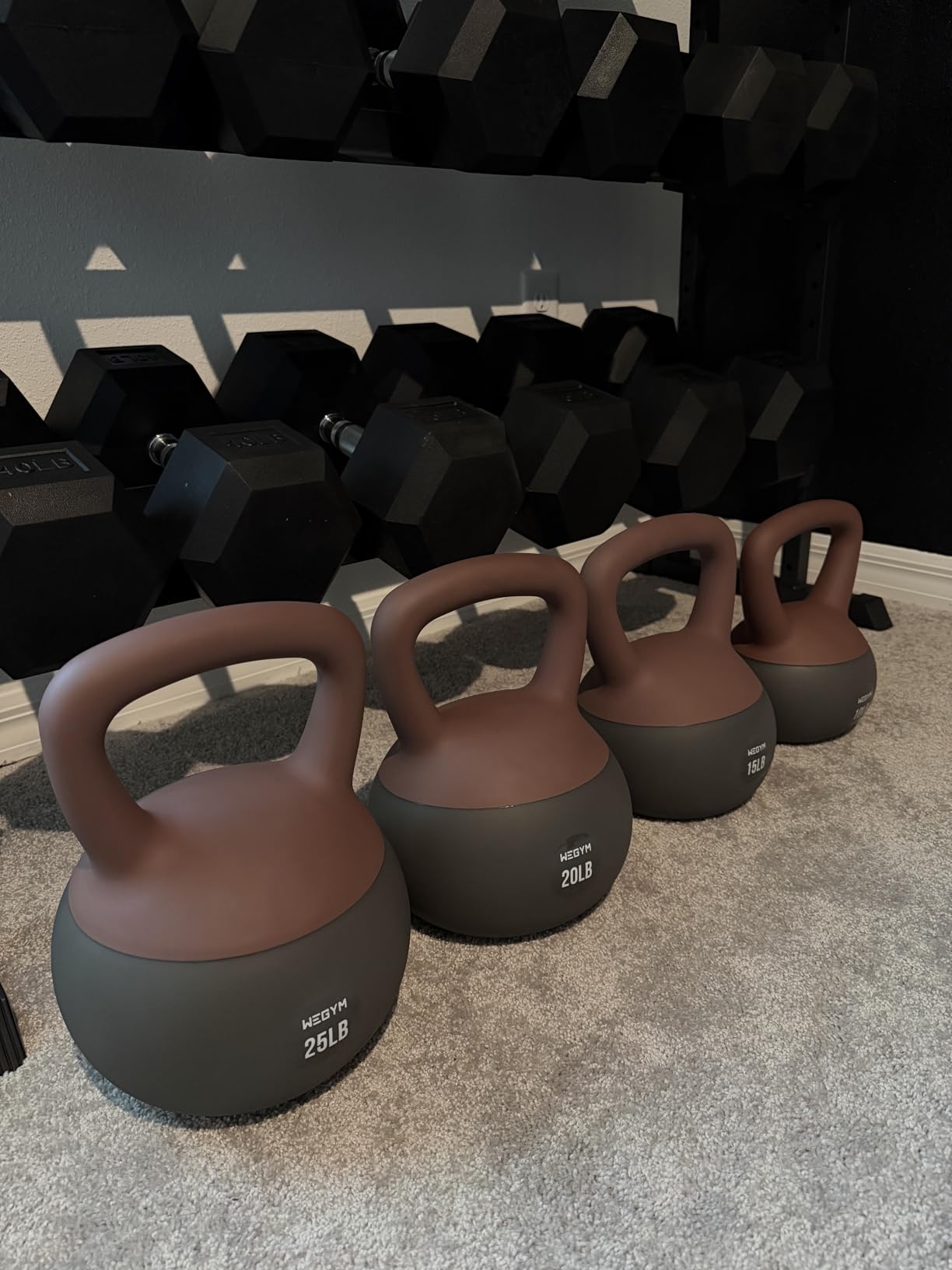 WeGym Soft Kettlebells and Kettlebell Sets for Home Strength Training | 10-15-20 lb Weight Options customer photo 1