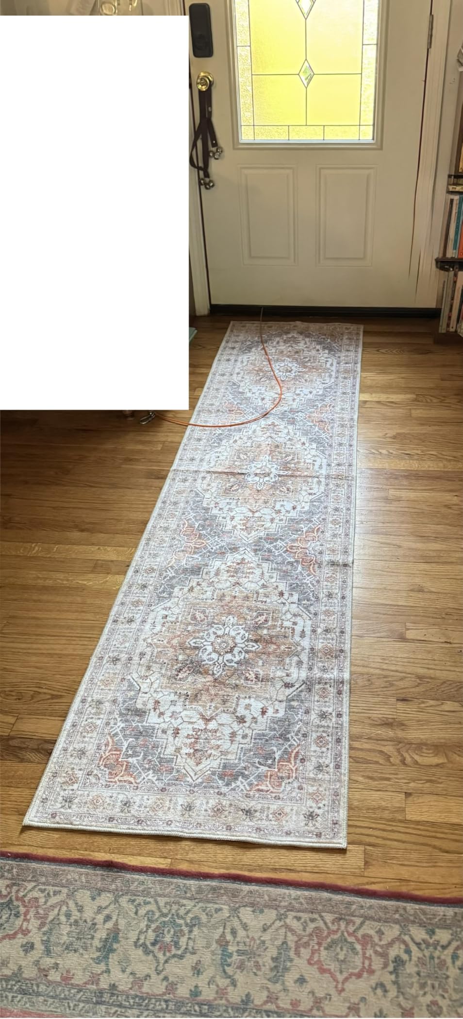 Madane Hallway Runner Rug 2x8 Washable Kitchen Rugs Non-Slip, Turmeric/Grey customer photo 1