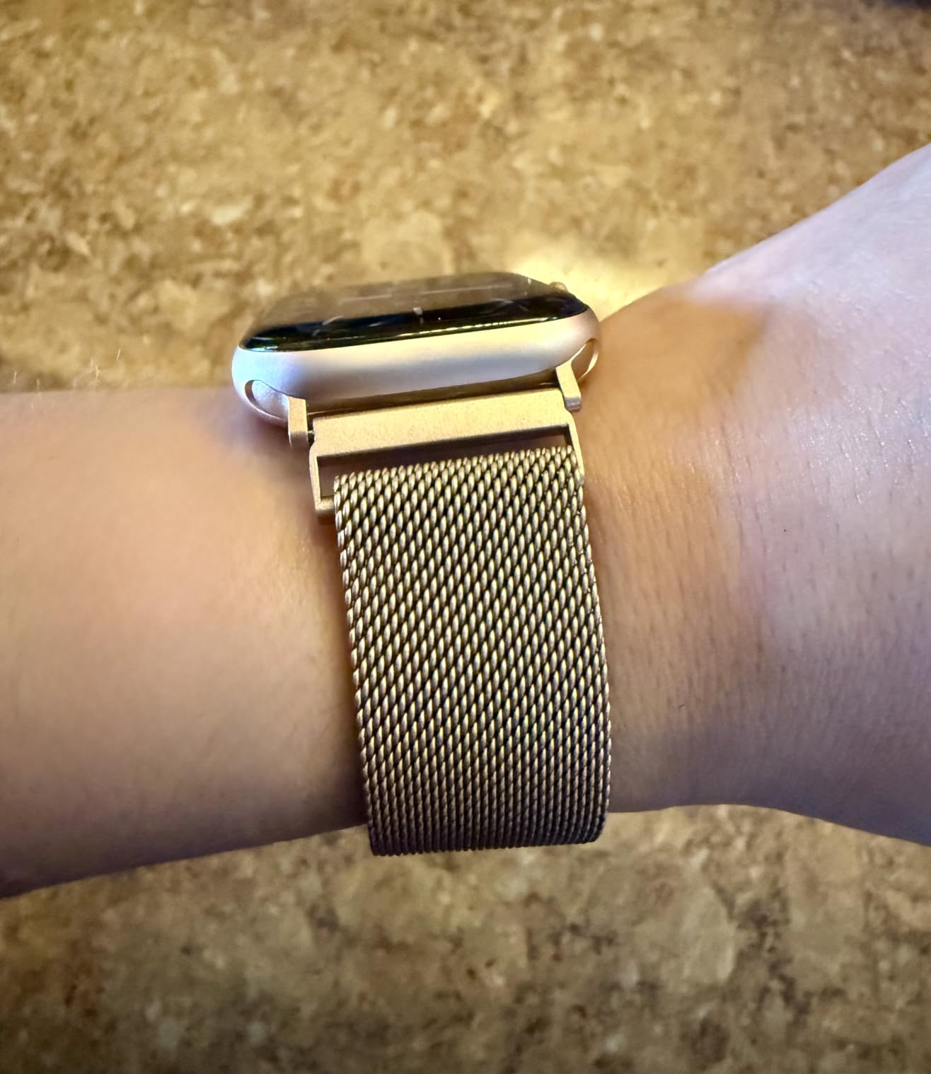 Original Milanese Loop Compatible with Apple Watch Bands for Women & Men | 44mm 45mm 42mm 46mm 49mm Stainless Steel Mesh Strap with Magnetic Clasp, Fits iWatch Series 11 10 9 8 7 6 5 4 SE/Ultra3 2 1 customer photo 2