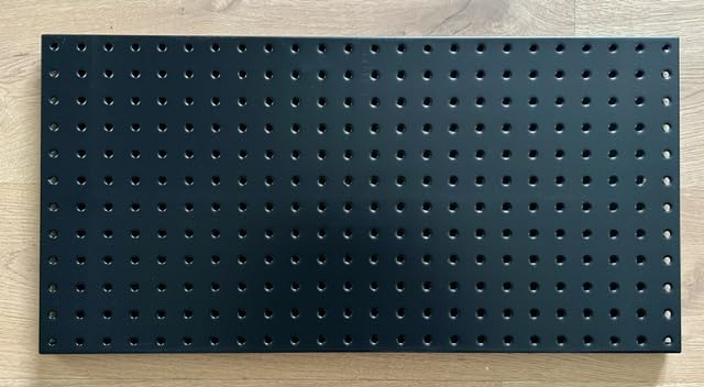 Ultrawall Metal Pegboard Wall Panels, Peg Boards for Garage Tool Storage | Heavy Duty Pegboard Tool Storage Kit for Home, Craft Room Black 4 Pcs customer photo 1