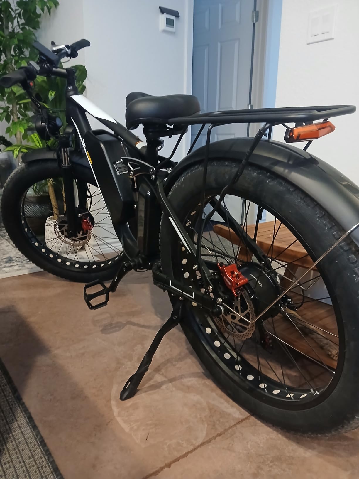 9000W Peak Electric Bike for Adults, 52V 32AH Dual Motor E-Bike, Up to 110Mile & 50MPH All-Terrain Fat Tires Full Suspension 24/26