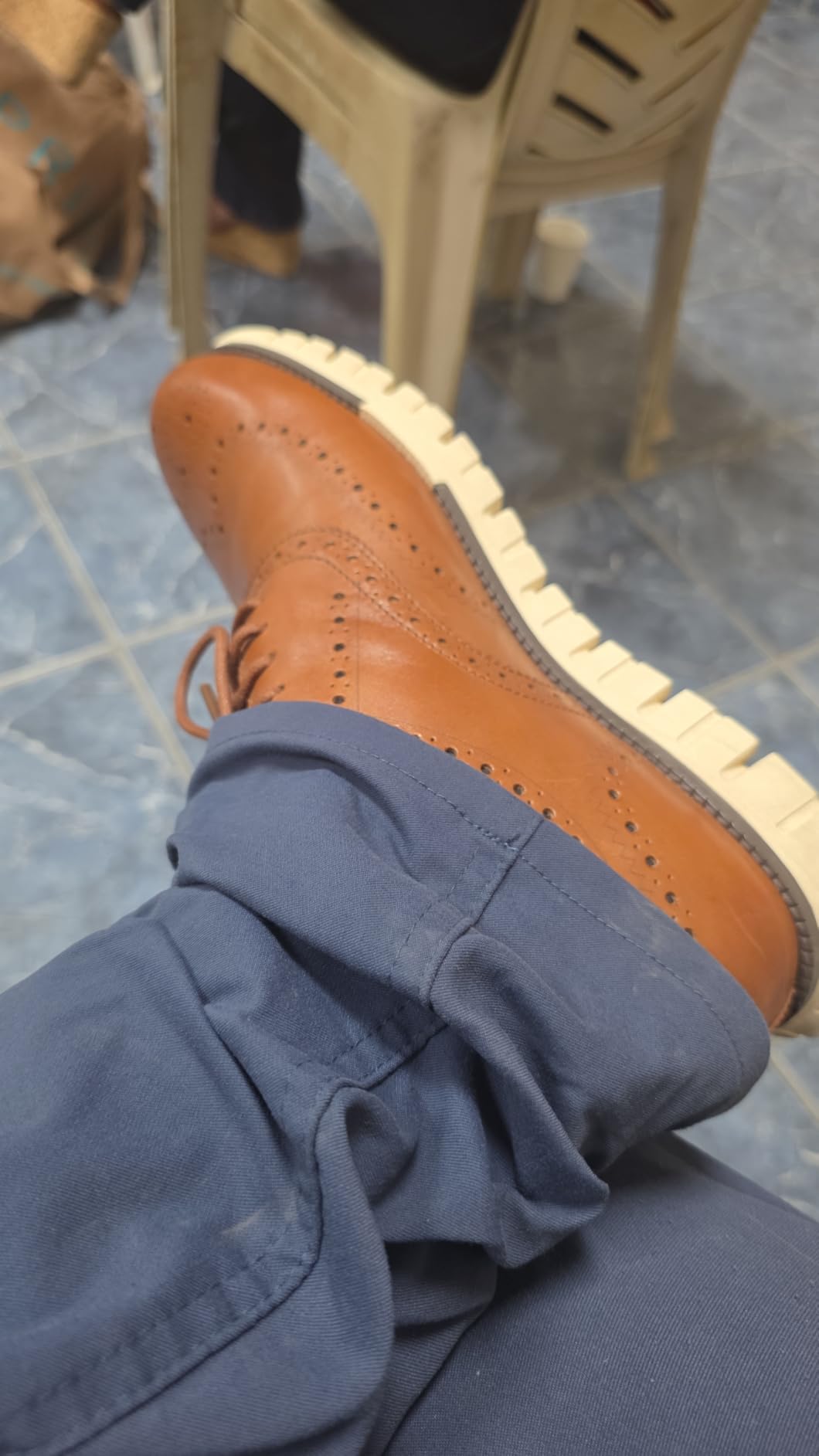 Cole Haan Men's Zerogrand Remastered Wingtip Oxford | Office Shoes customer photo 1