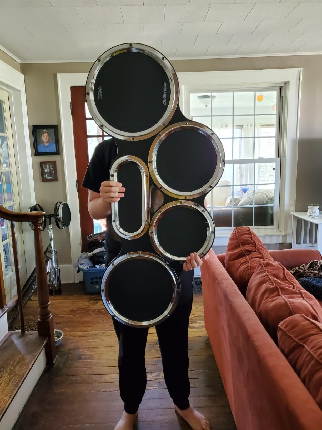 Ahead S-hoop Chavez Tenor Practice Pad Set - 4/5/6 Combination - Black with Chrome Hoops customer photo 1