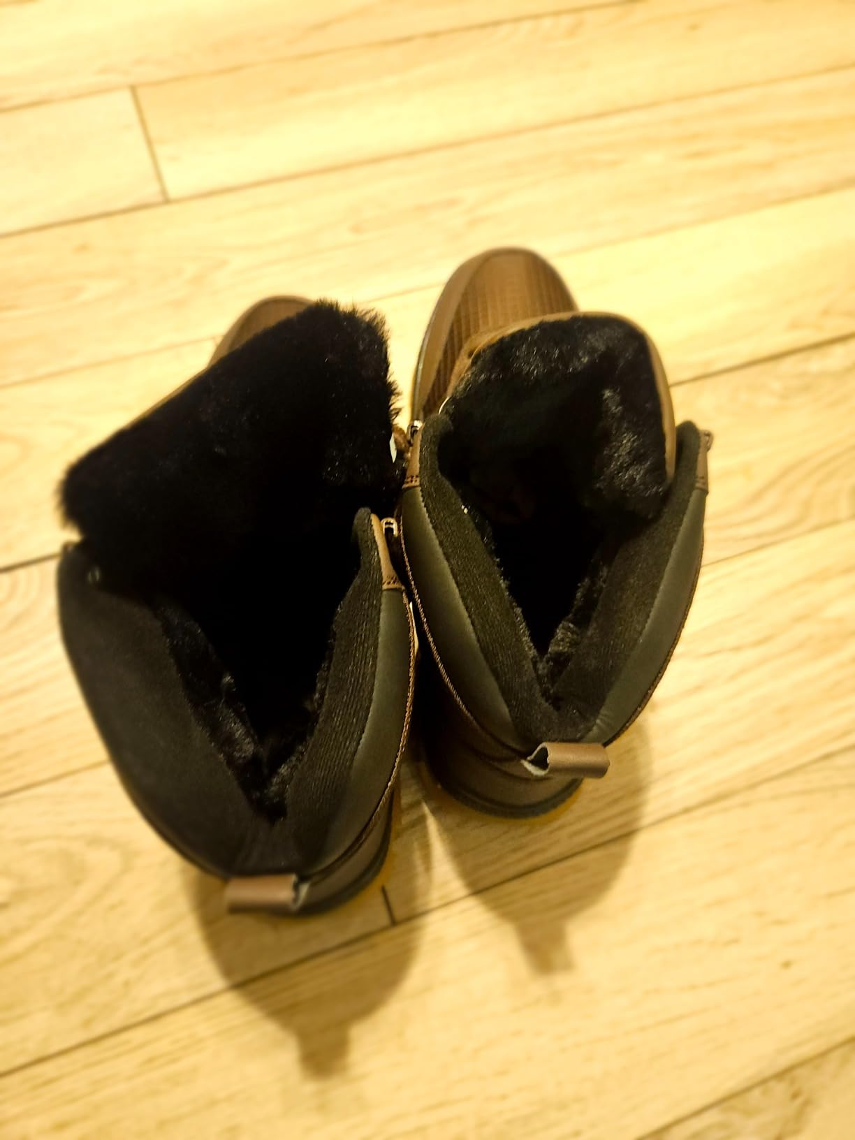 Wondamo Men's Snow Boots Lightweight Waterproof Winter Boots Fur Lined Anti-slip Cold Weather Shoes customer photo 1