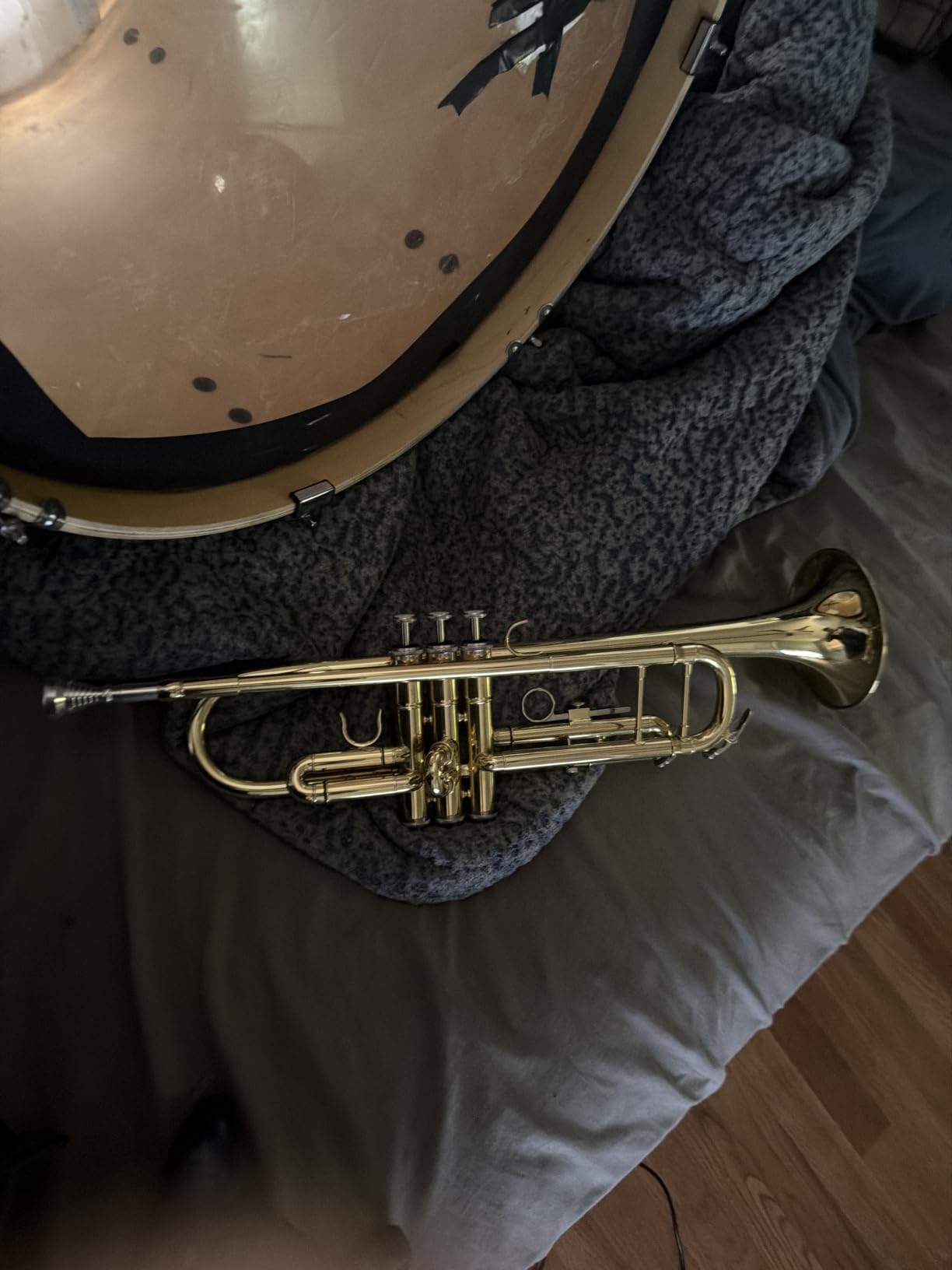 ROWELL Bb Trumpet Student Trumpet Standard Trumpets Set with Hard Case, Stand,7C Mouthpiece, Gloves for Beginner, Advanced Students and Adult Gold customer photo 1