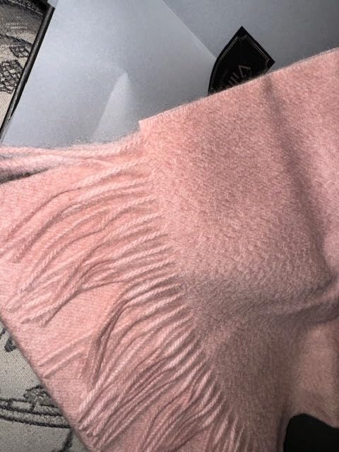 Pure 100% Cashmere Scarf with Fringed Edges, Ultra Soft Large Cashmere Shawl Wrap for Women and Men customer photo 1