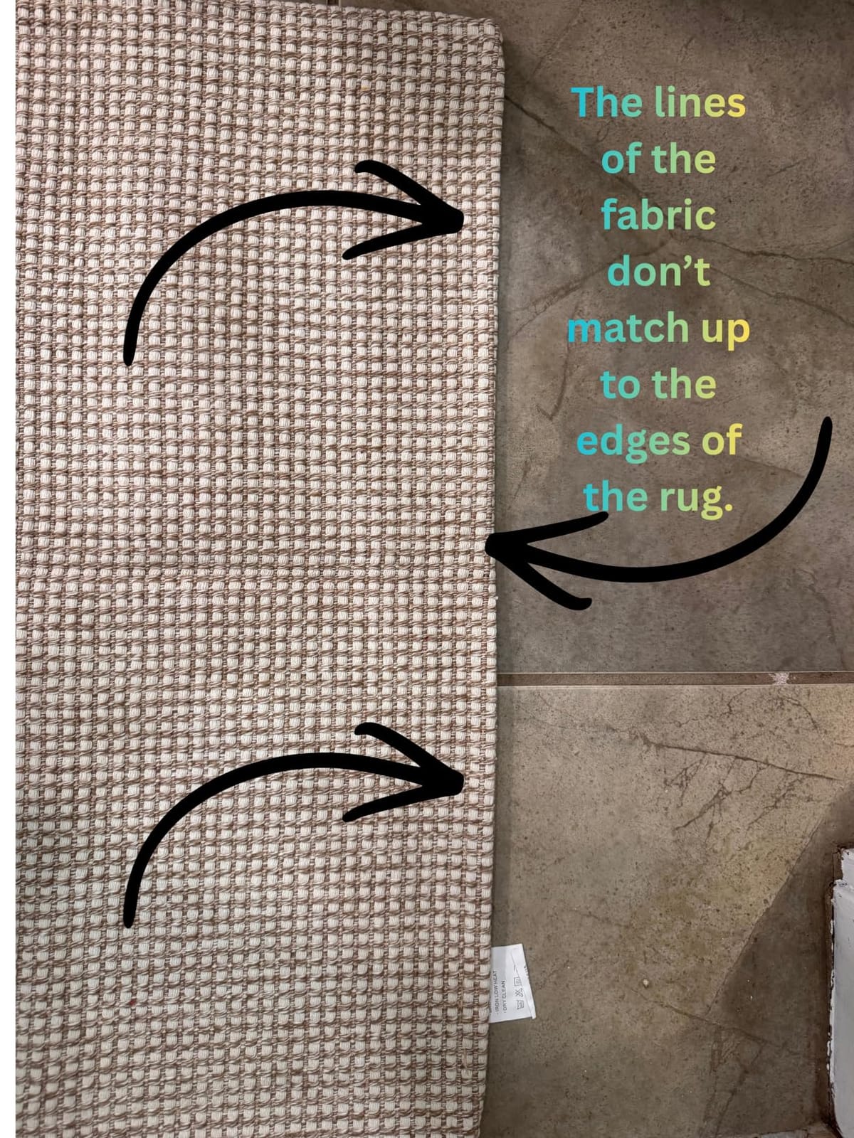 KOZYFLY Boho Rugs for Entryway 3x5 ft Washable Area Rug Non Slip Rubber Backed Entry Rug Woven Indoor Door Mat Cotton Kitchen Rugs Floor Carpet for Entryway, Foyer, Backdoor, Orange Beige/Tan/Brown customer photo 1