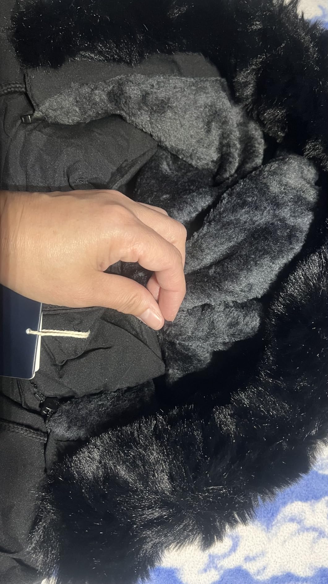 MOERDENG Women's Long Winter Down Coat Thicken Fleece Lined Parka Warm Puffer Jacket With Faux Fur Detachable Hood customer photo 2