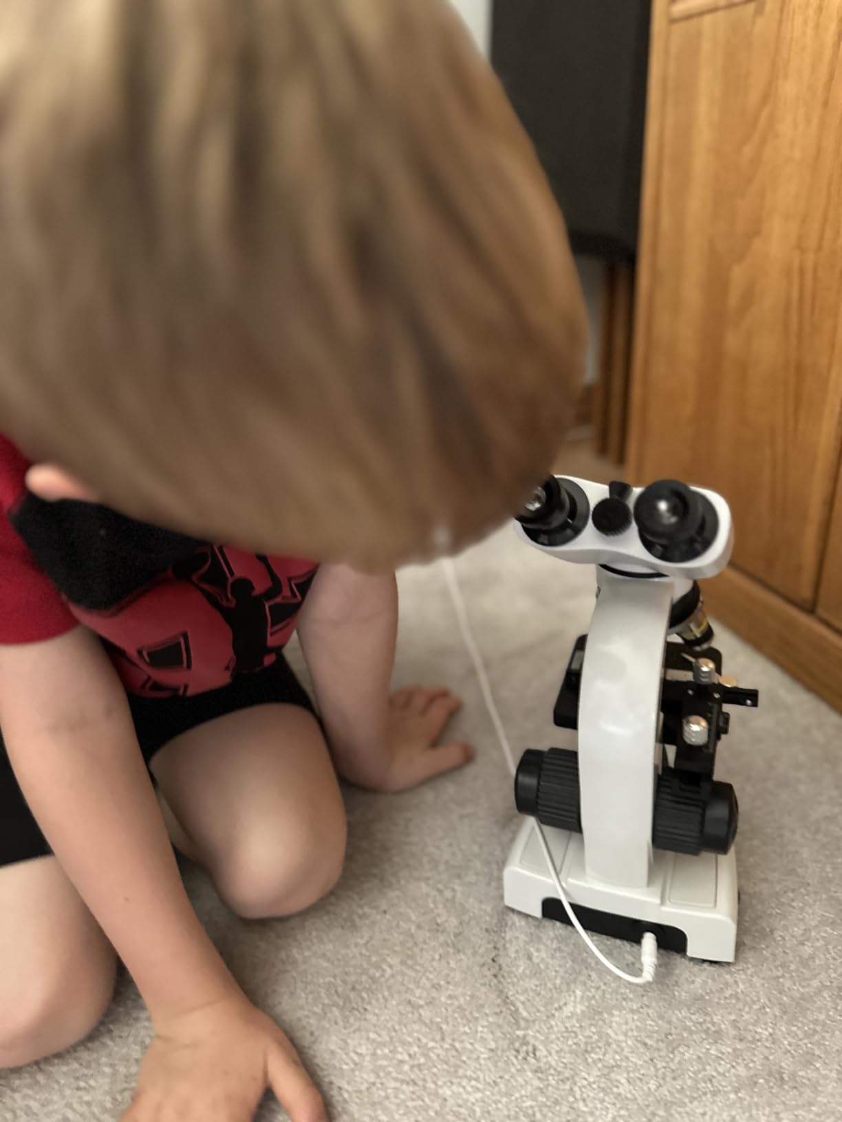 Compound Microscope, 40X-2500X, WF10x and WF25x eyepieces, Dual LED Lighting and Two-Layer Mechanical Stage, Microscope for Adults customer photo 2