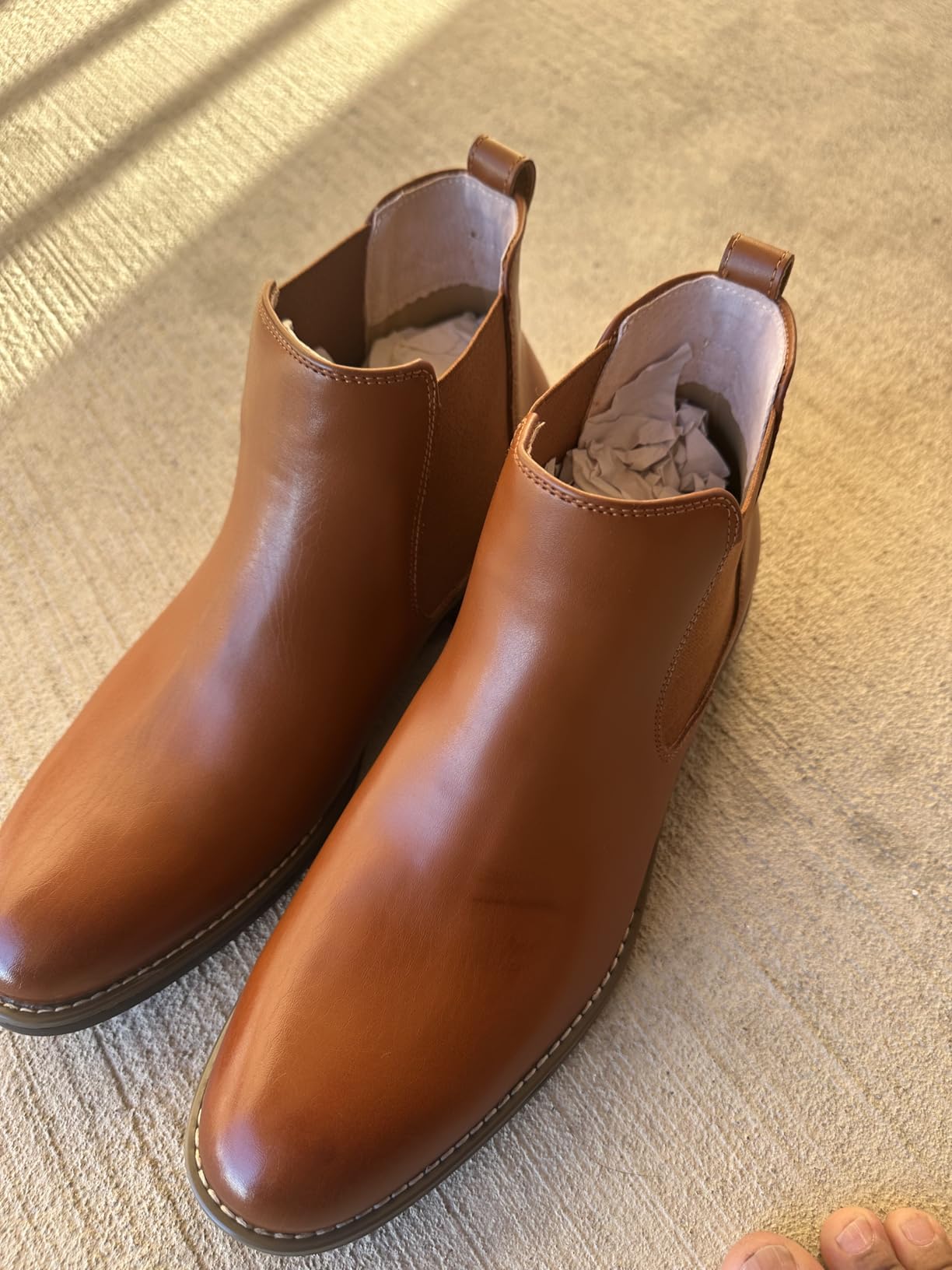 Bruno Marc Men's Classic Chelsea Ankle Dress Boots customer photo 1