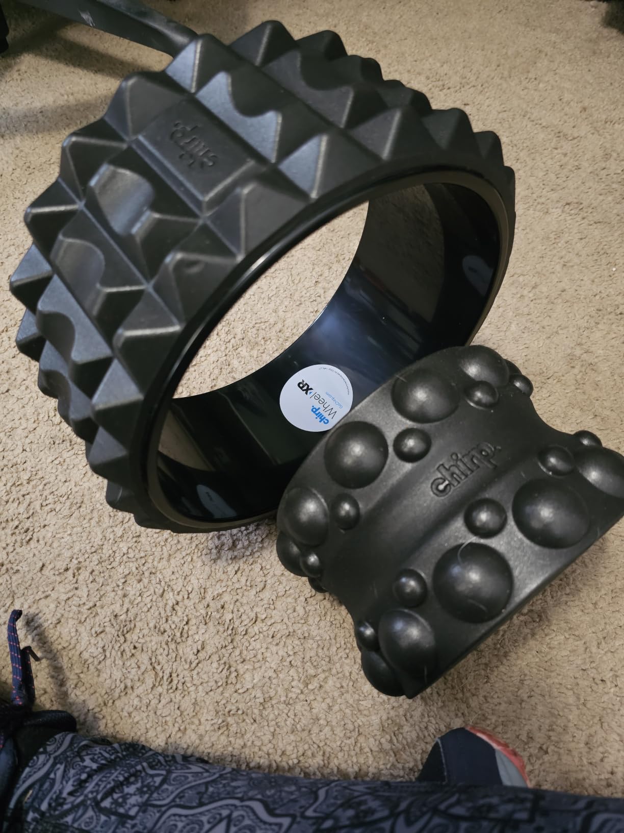 Chirp Wheel XR 3-Pack Foam Roller Set, Back & Neck Pain, 10/6/4