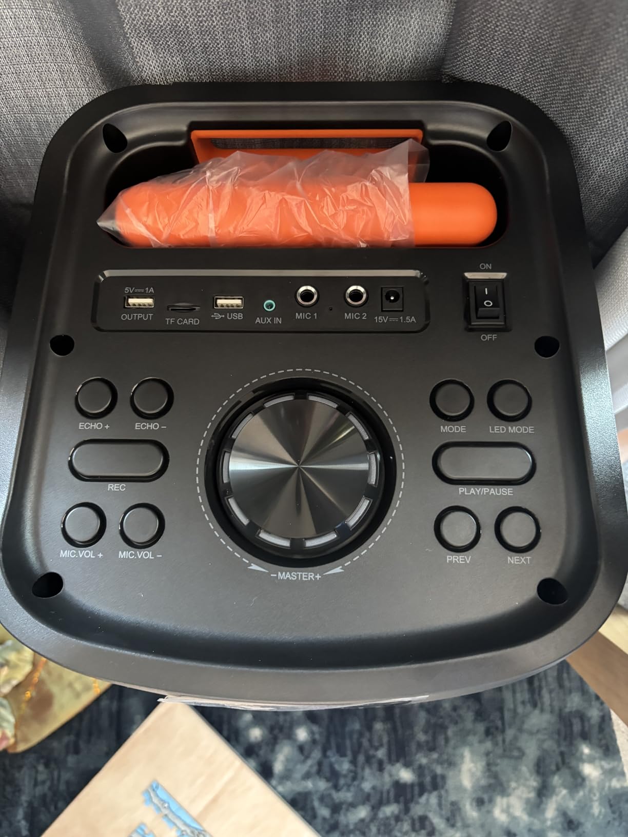 HWWR Karaoke Machine with 2 Wireless Microphones, Big Bluetooth Party Speaker with 500W Peak Power for Adults, PA System with Rolling Wheels and Trolley, Perfect for Outdoor, Home Party, Gatherings customer photo 1