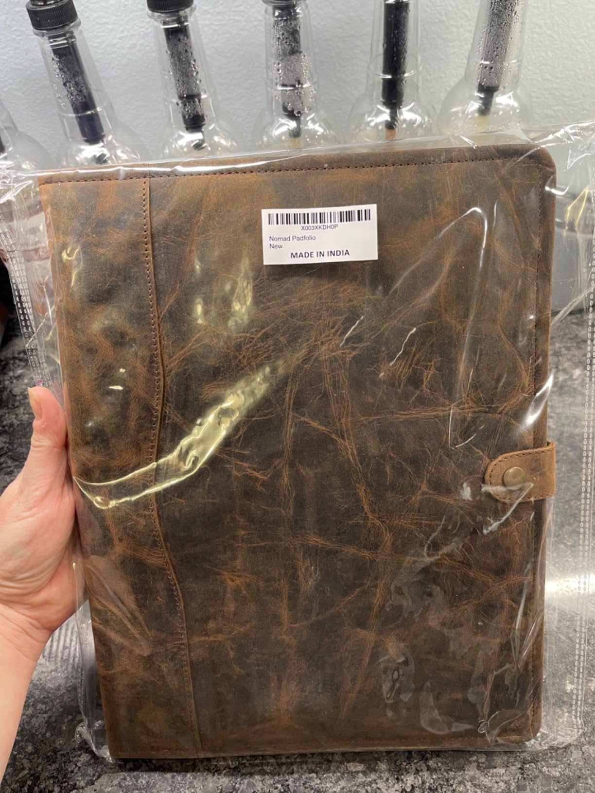 Leather Portfolio, Leather Binder with Pen, Leather Portfolio for Men and Women, Leather Padfolio, Leather Folder, Portfolio Binder, Business Portfolio Men and Women customer photo 2