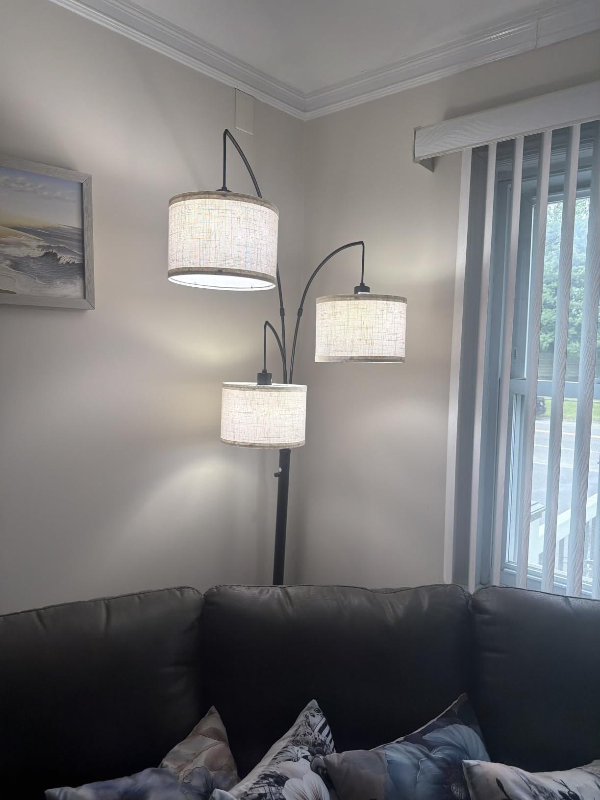 SUNMORY 3 Lights Floor Lamp for Living Room, 78