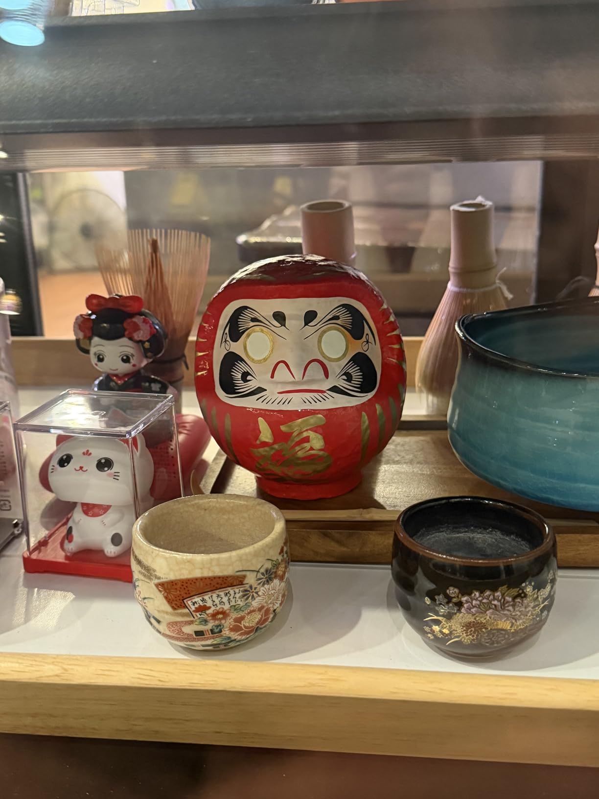 Japanese Daruma Doll 4.7 inch Red, Takasaki Handmade Good Luck Ornament for Display and Goal Setting, Traditional Craft from Japan customer photo 2