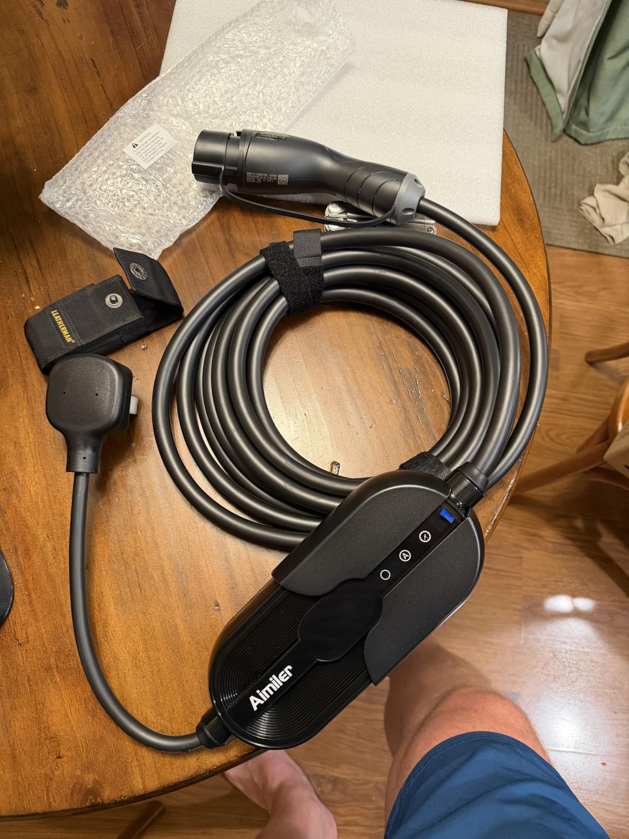 Level 2 Electric Vehicle (EV) Charger(WIFI APP/Plug-play), 32A, 25ft Cable ETL Certified, 220V-240V NEMA 14-50P Plug EVSE w/ J1772 Connector, Portable EV Car Charging Stations for Home Level 2 customer photo 2