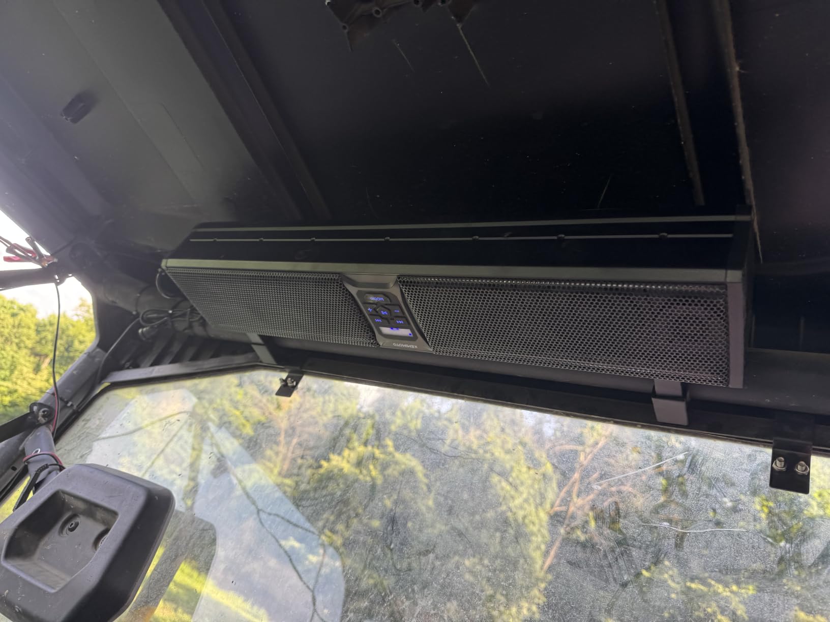 KEMIMOTO 6-Speaker Metal UTV Sound Bar Compatible with RZR Can-Am Golf ATV | 25-inch, IP65 Water Resistant customer photo 2