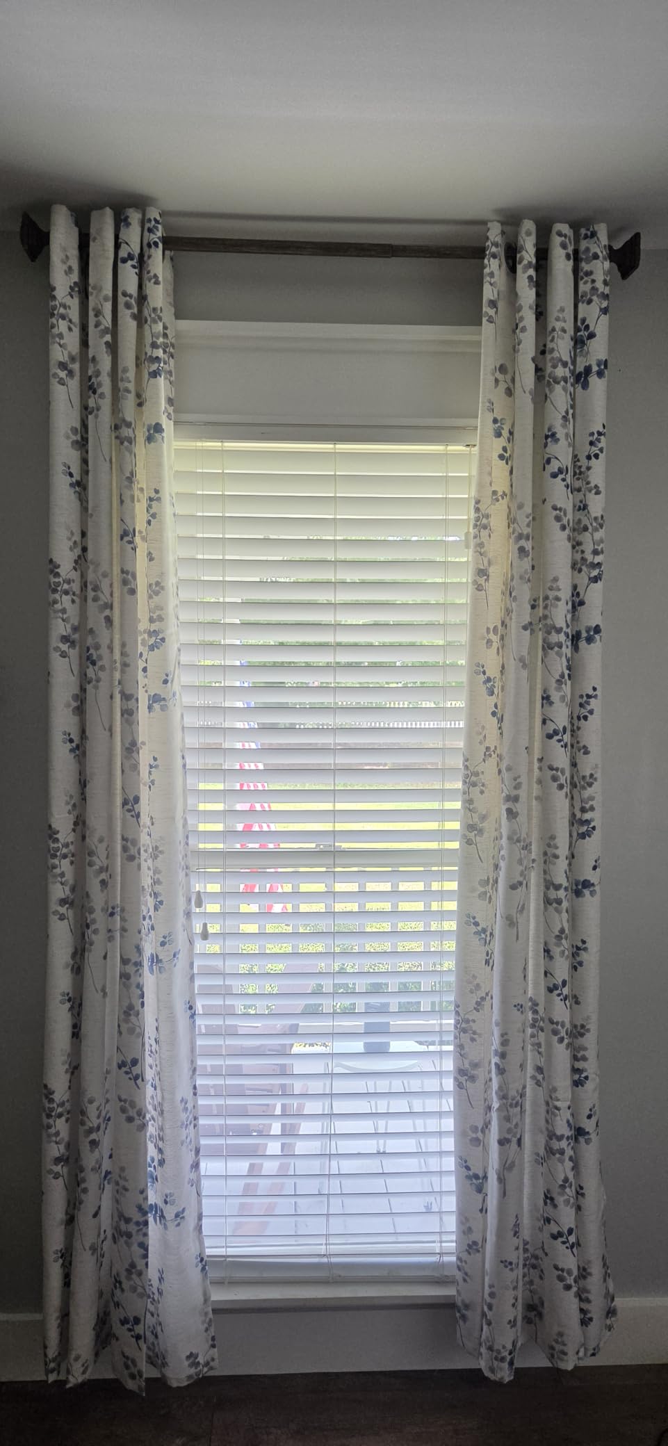 BGment Brown Linen Curtains for Living Room 84 Inch Length 2 Panels | Floral Leaf Patterns, Light Filtering, Boho Farmhouse Vintage, Privacy, Window Curtains for Bedroom, Each 52 Inch Wide customer photo 2