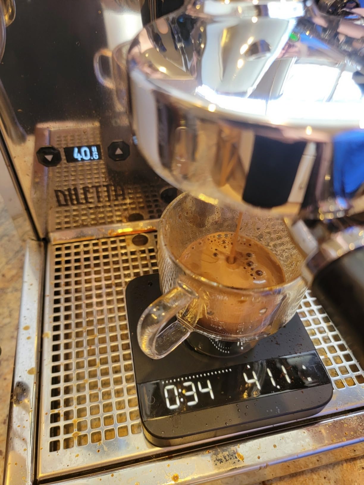 Diletta Bello+ Espresso Machine | E61 | PID Temperature Control | Shot Timer | Programmable Preinfusion | Handmade In Italy (Black) customer photo 2