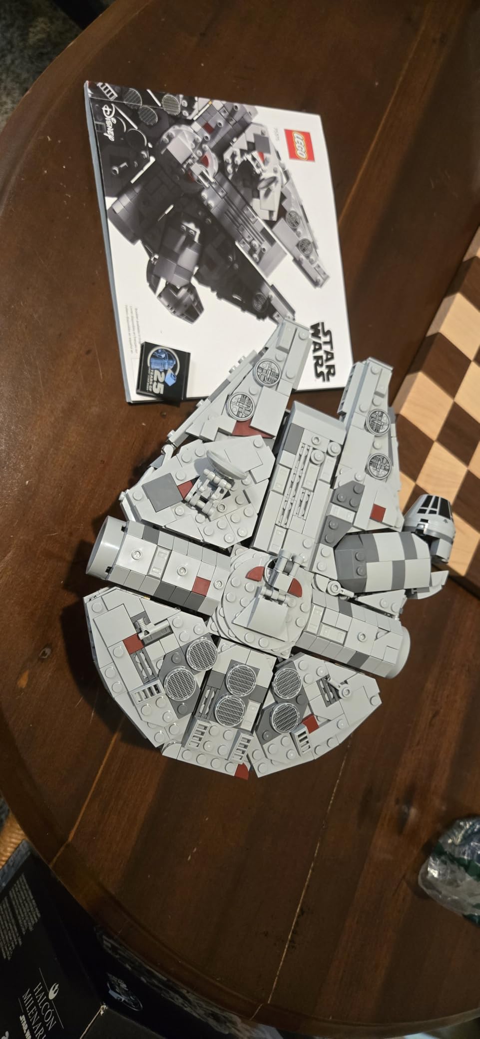 LEGO Star Wars Millennium Falcon 25th Anniversary Collectible - DIY Building Set for Adults, Men & Women, Ages 18+ - A New Hope Model with Display Stand - Star Wars Gift - 75375 customer photo 1