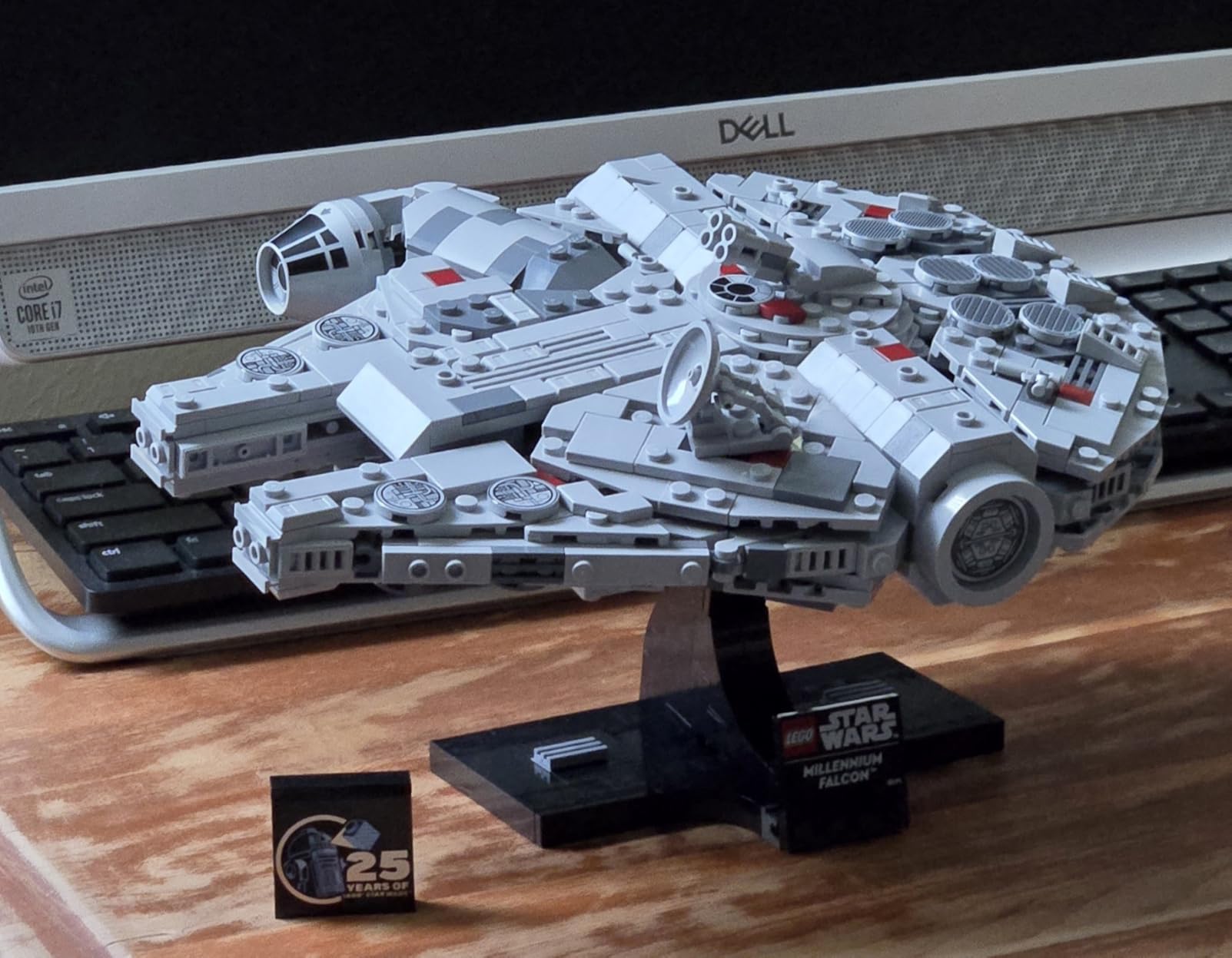 LEGO Star Wars Millennium Falcon 25th Anniversary Collectible - DIY Building Set for Adults, Men & Women, Ages 18+ - A New Hope Model with Display Stand - Star Wars Gift - 75375 customer photo 2