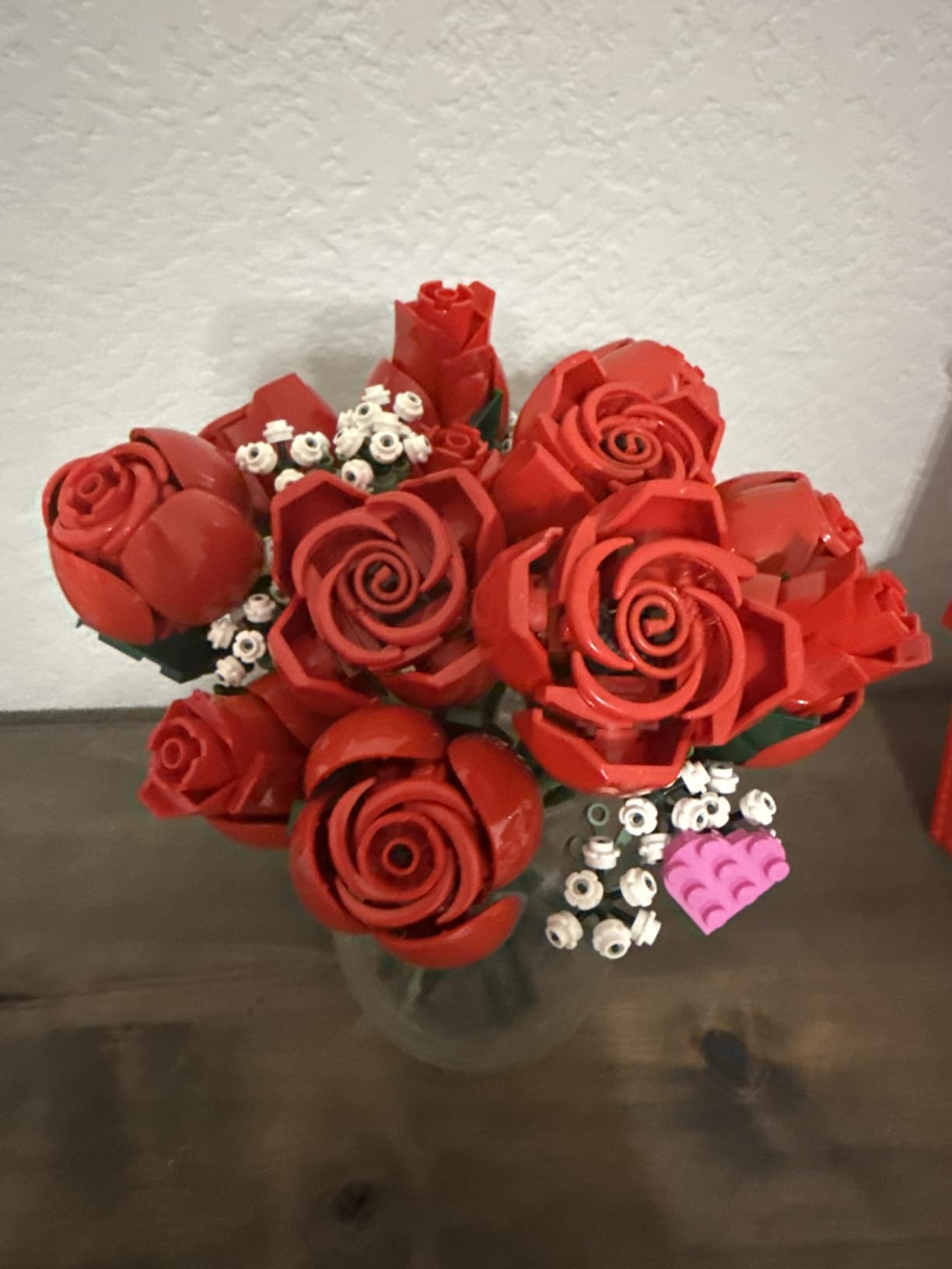 Botanicals Bouquet of Roses Artificial Flowers - Fake Red Roses Building Set for Adults, Ages 18+ - Gifts for Birthdays for Her - Home Decor for Table Display - 10328 customer photo 2