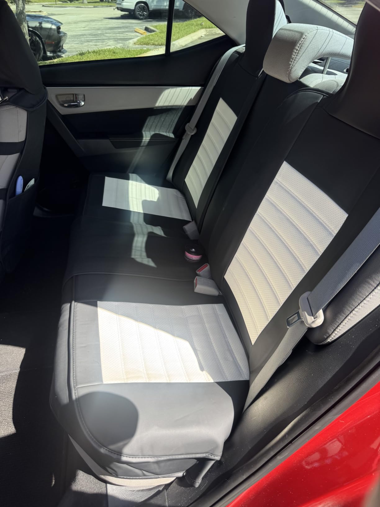 HChengkikz Nappa Leather Car Seat Covers Full Set, Black Car seat Protector 5 Seats, Waterproof Car Seat Cushion, Universal Automotive Seat Covers Fit for SUV Truck Pick-up Sedan, Front and Rear, Easy Maintenance, Airbag Compatible, Universal Fit For Most SUVs Trucks Pick-ups Sedans customer photo 2
