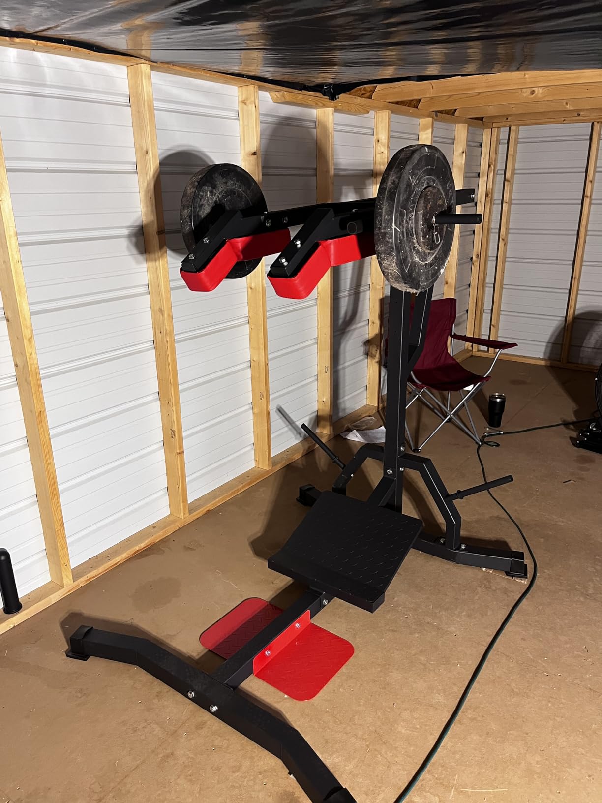 VIVITORY Leverage Squat Calf Raise Machine, Hack Squat Machine | Lower Body Training, Leg Press Machine, Weight Training Home Workout Equipment customer photo 1