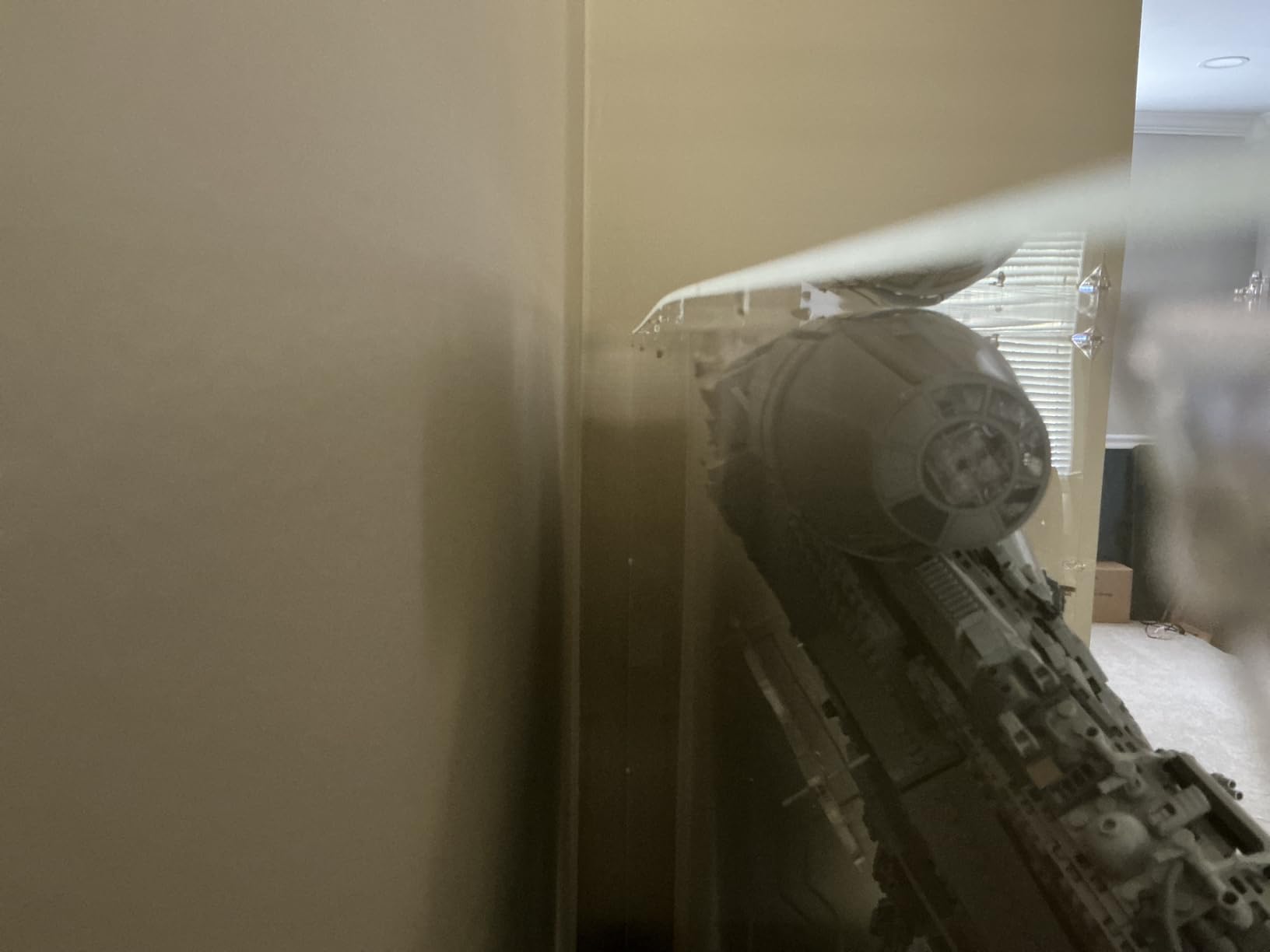 Display Case for Lego 75192 Millennium Falcon, 34.64x15.35x22.83 (88x39x58cm), Protect Your Collectibles from Dust with a Clear Showcase customer photo 2