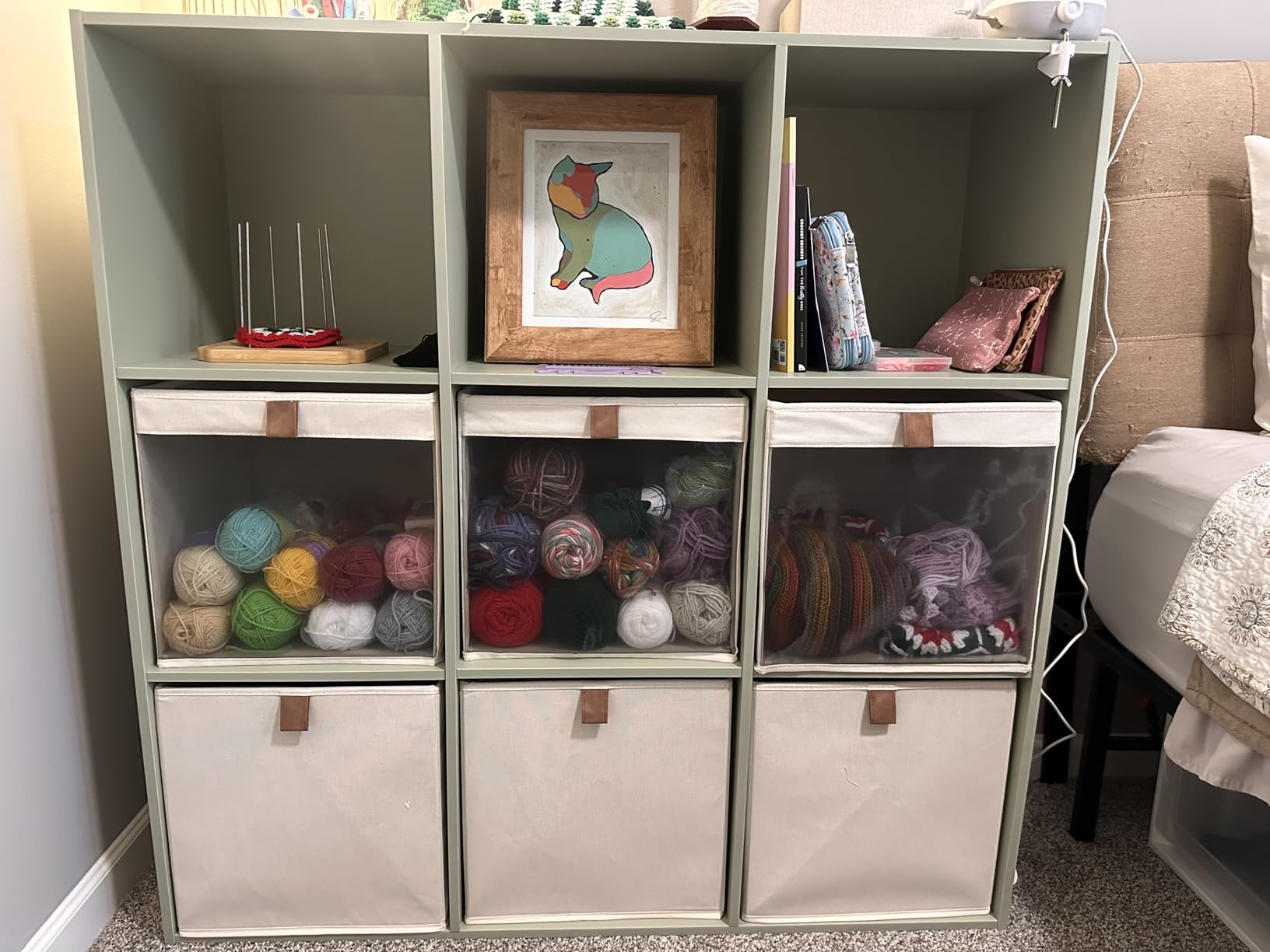 Best Choice Products 6-Cube Storage Organizer, 11in Shelf Opening, Bookcase, Display Shelf, Customizable w/ 3 Removable Back Panels - White customer photo 2