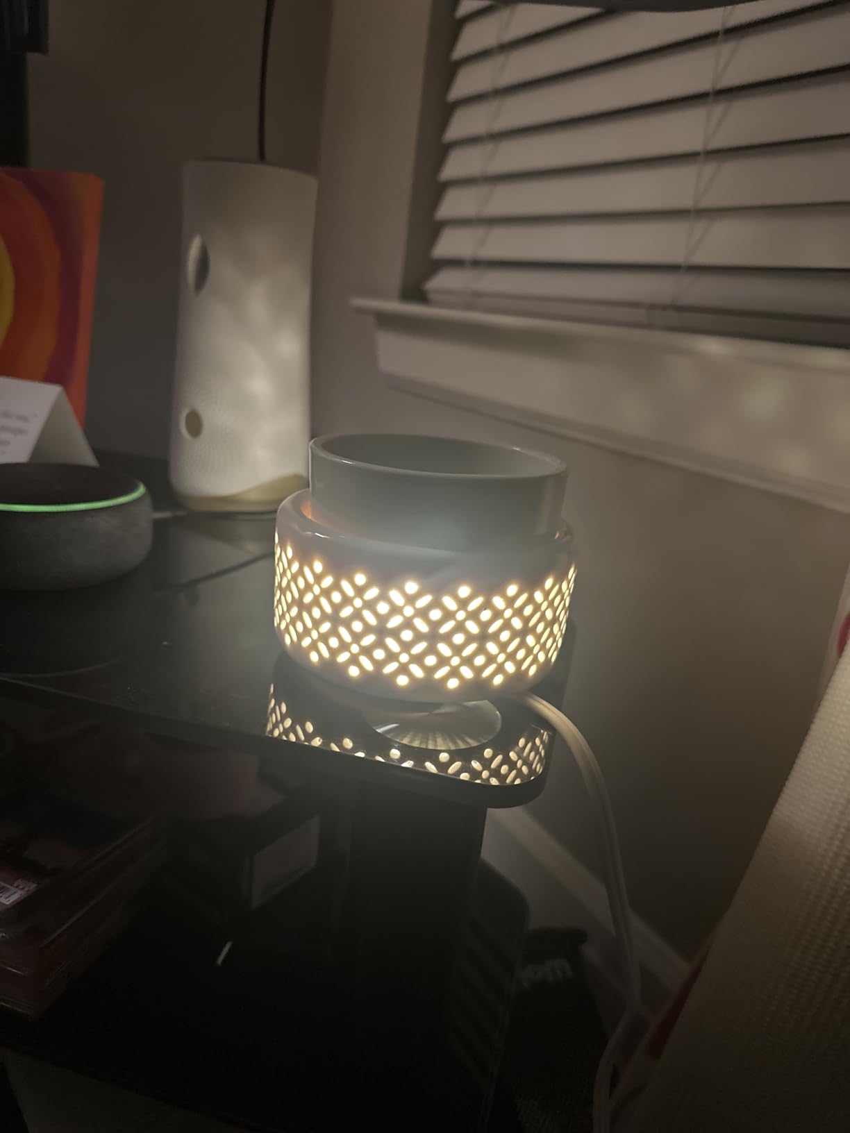 VICTORIA AROMA Ceramic Wax Melt Warmer - LED Night Light Candle Wax Warmer for Scented Wax, Electric Fragrance Wax Melter for Home, Office, Bedroom Decor, and Gifts customer photo 1