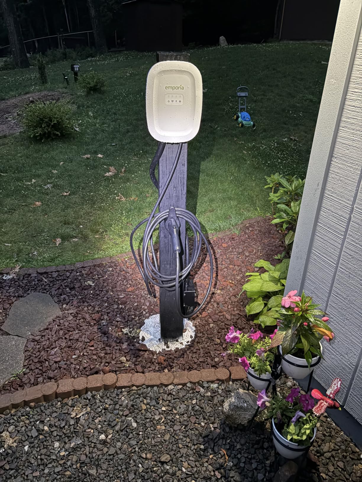 EMPORIA Level 2 EV Charger w/ J1772 Connector - 48 Amp, 240V WiFi Enabled Electric Vehicle Charging Station, 25ft Cable, Hardwired with Whip, White customer photo 2
