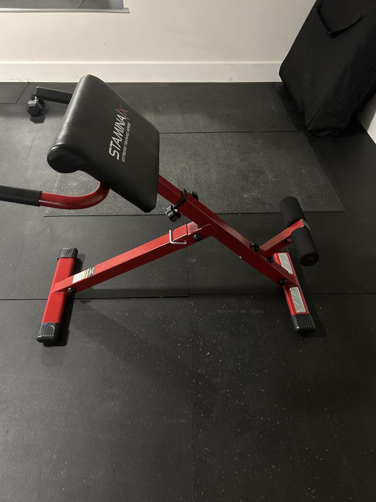 Stamina X Adjustable Ab, Back, and Core Strength Exercise, Sit-Up Fitness Hyperextension Weight Bench for At-Home Workouts customer photo 1