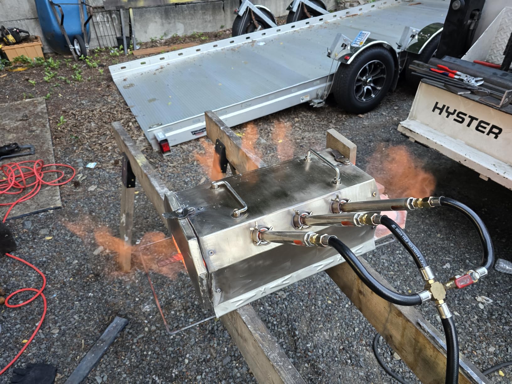Nelyrho 2-Burner Propane Forge Kit with Double Doors, 2600°F Max | Blacksmith Forge Kit with 30 PSI Regulator and Firebrick for Knife Making, Forging, and Beginner Blacksmithing customer photo 1