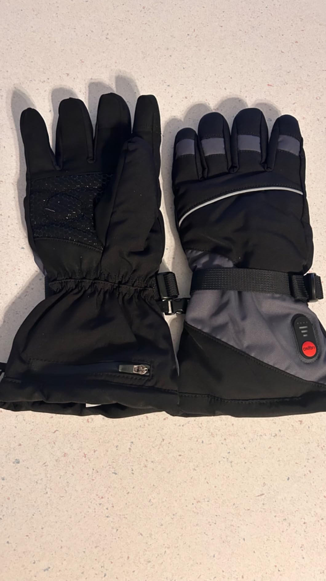 Rechargeable Heated Gloves for Men Women, 7.4V Fast Heating Glove Liners, Hand Warmers Arthritis Heater Cold Winter Gloves, Snowmobile Camping Cycling Skiing Hiking Working customer photo 1