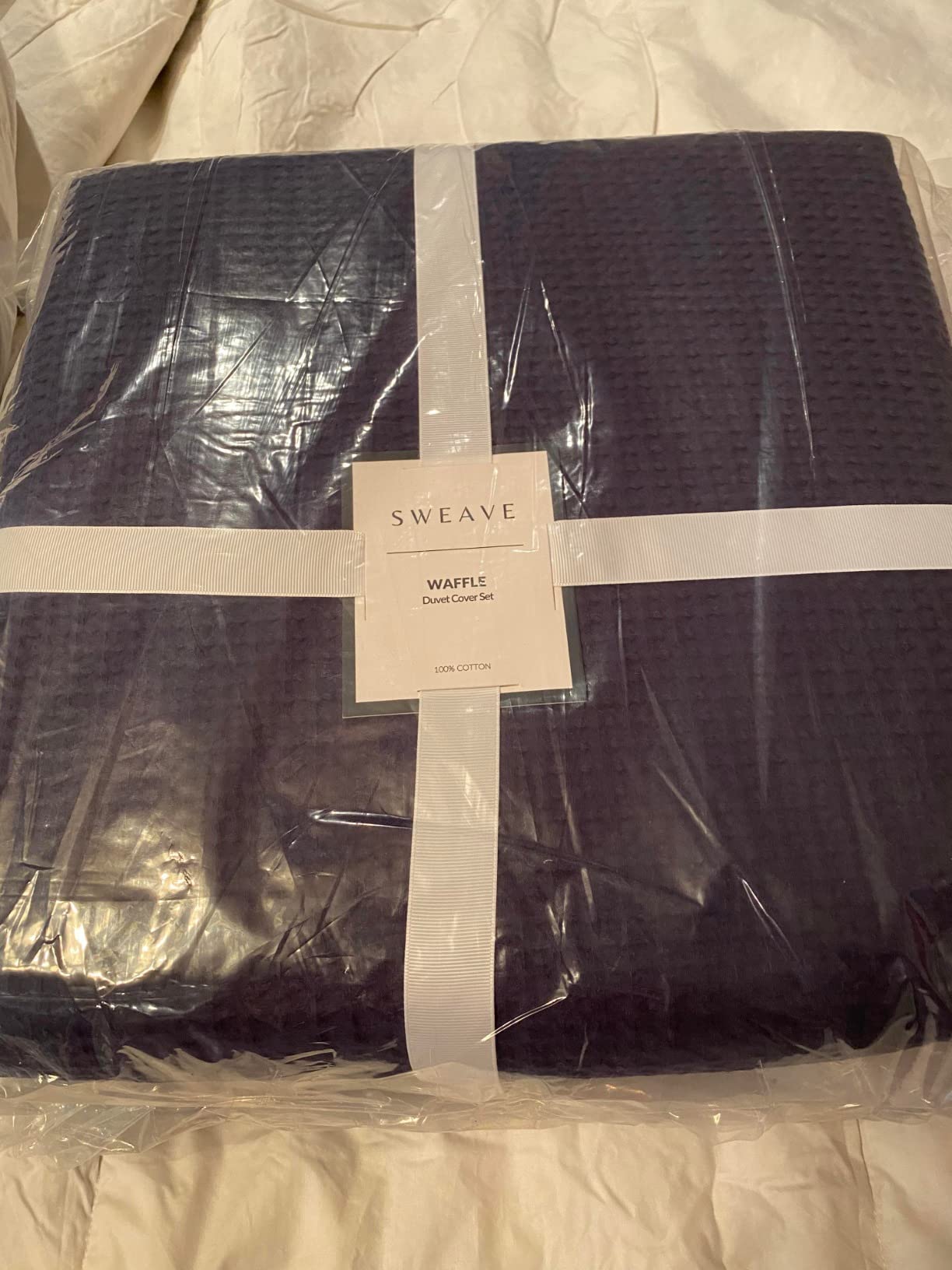 100% Cotton Waffle Duvet Cover Queen Size Set, 3 Pcs, White | Oeko-TEX Made in Green Certified, Soft & Breathable Waffle Knit, Ultra Soft Luxury Cooling Bedding customer photo 1