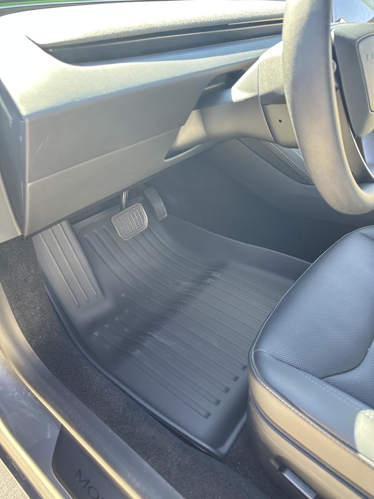 Pawtein 6-Piece TPE Floor Mats Compatible with 2024-2026 Model 3 Highland | Flexible, waterproof, stain-proof, anti-slip, easy-clean interior guards customer photo 1