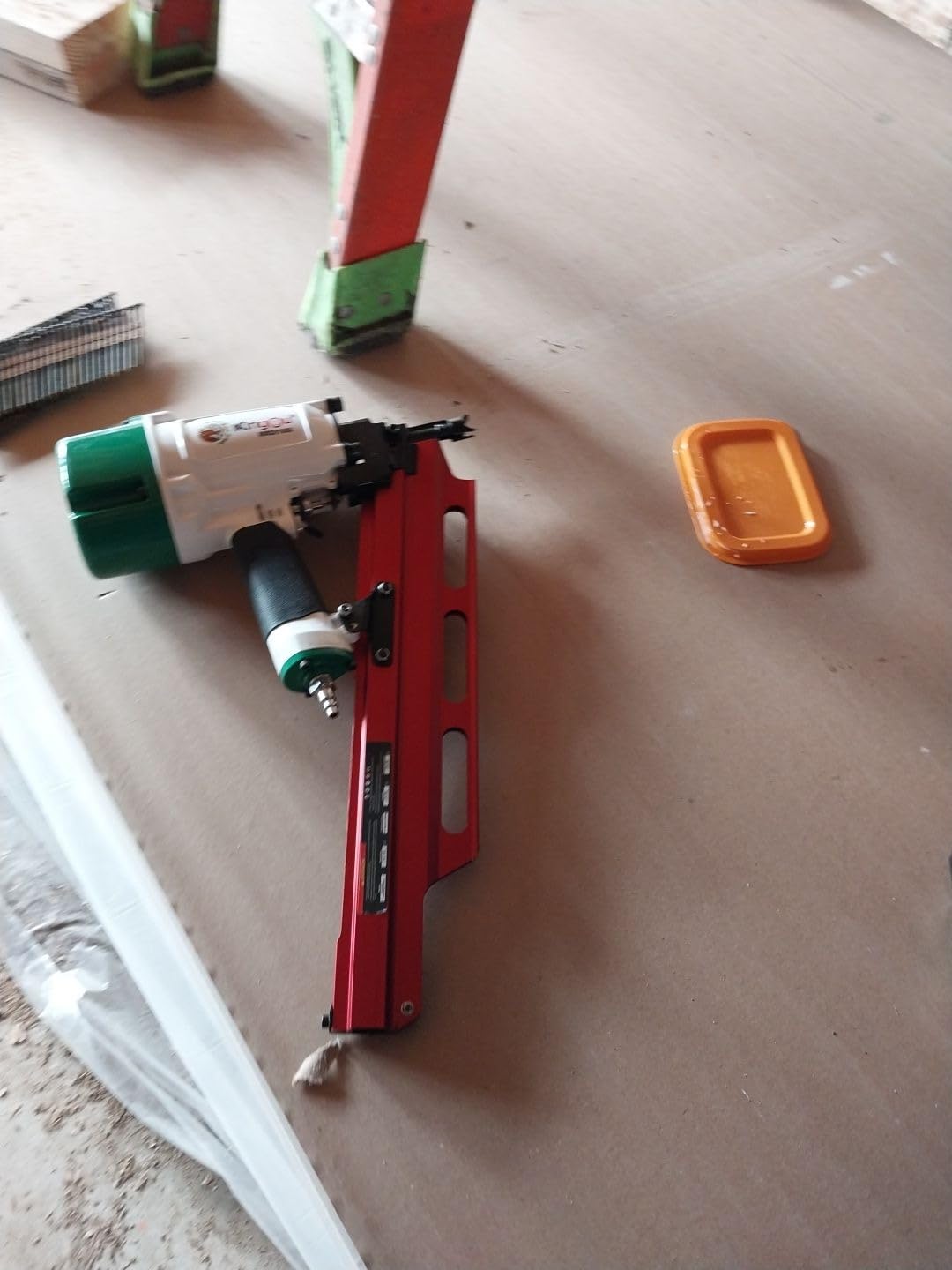 KingOu NR2183 21 Degree Aluminum Magazine Pneumatic Framing Nail Gun customer photo 1
