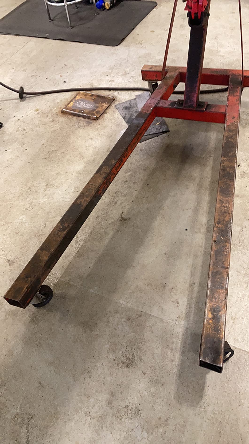BIG RED Steel Rotating Engine Motor Stand, 3/4 Ton (1,500 lbs) Capacity with Foldable Frame, 5 Casters, 4 Adjustable Arms, 360 Degree Rotating Head, AT37912-1 customer photo 2